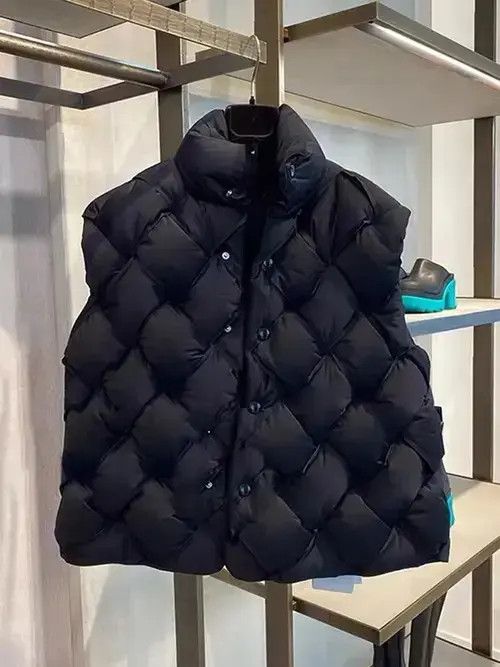 VIBE Black quilted woven puffer bubble vest Size US L / EU 52-54 / 3 - 3 Thumbnail