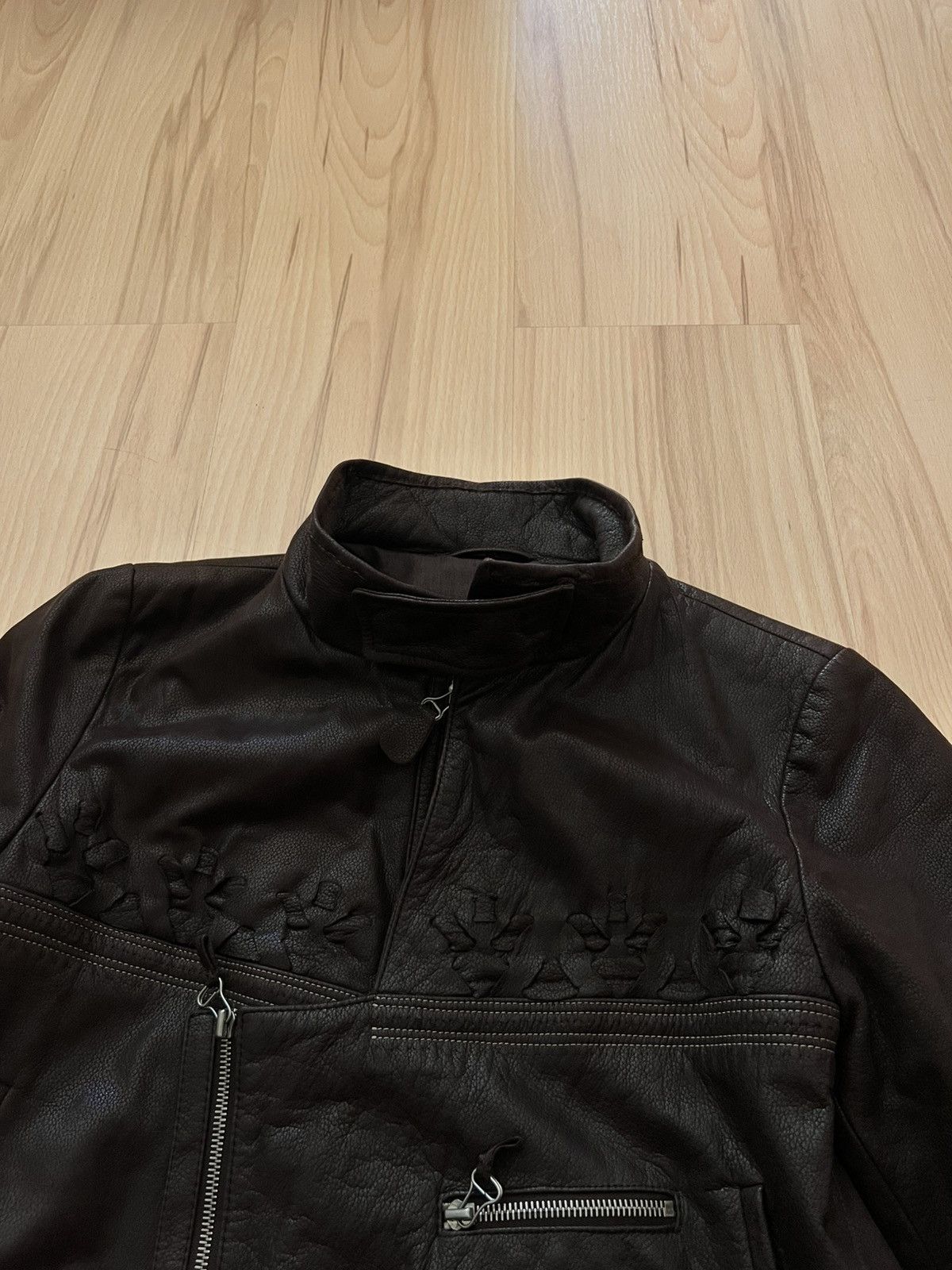 Marithe + Francois Girbaud RARE Marithe Francois Girbaud Leather Trench Coat Jacket Size M / US 6-8 / IT 42-44 - 5 Thumbnail