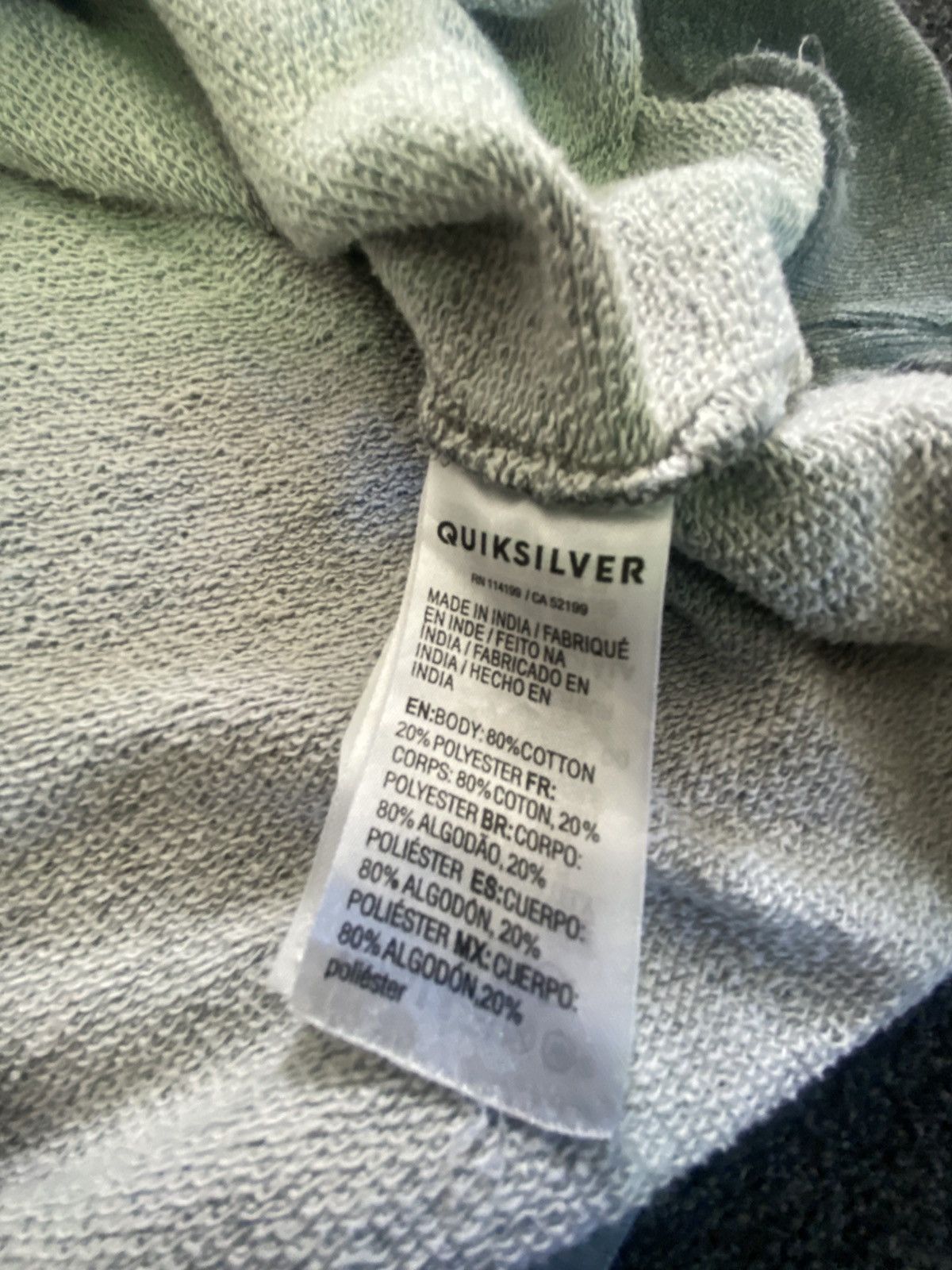 Quiksilver Vintage Quiksliver Hoodie Size US L / EU 52-54 / 3 - 5 Thumbnail