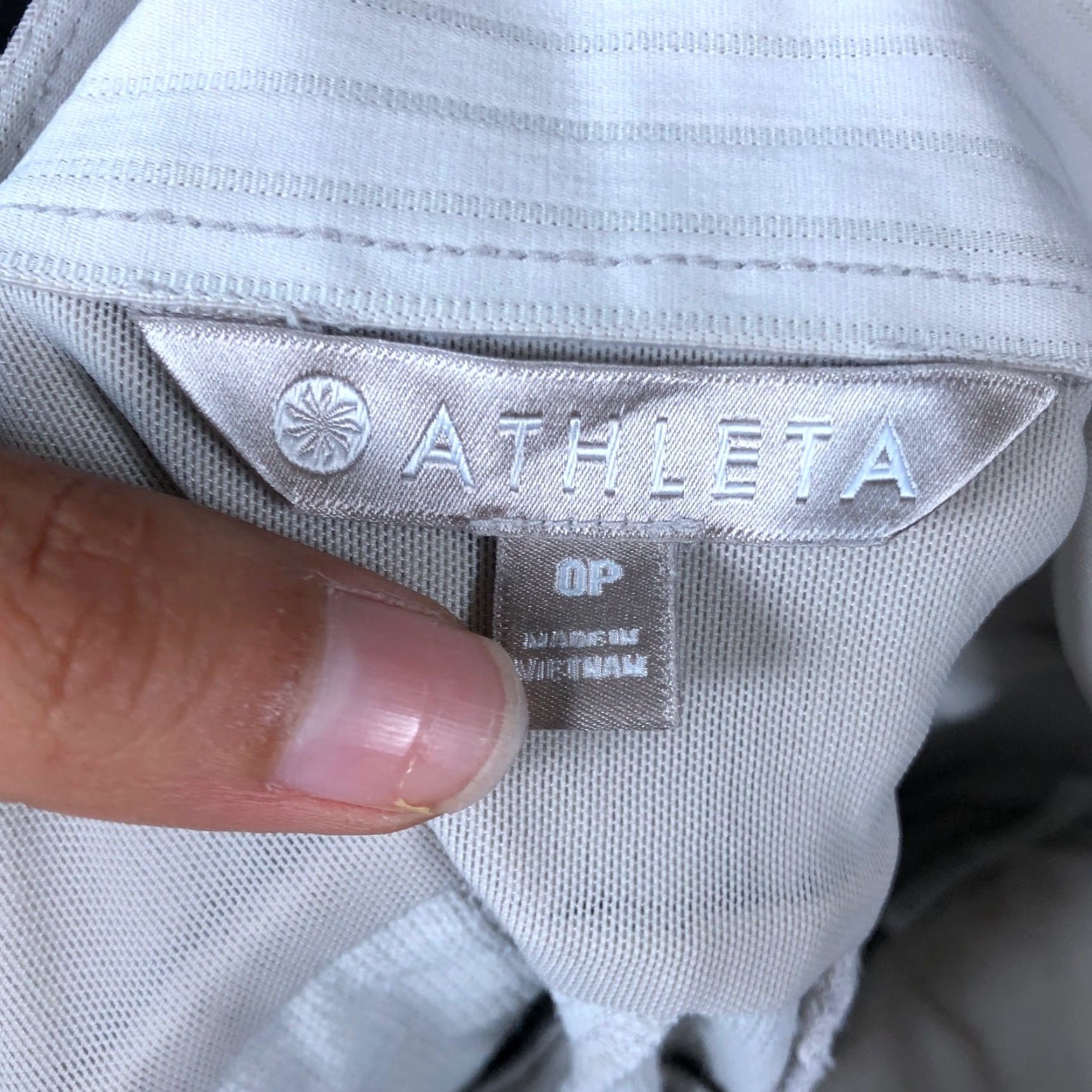 Athleta VINTAGE Athleta Womens Pants Bone Mid Rise Petite Skinny Open Front Pocket Stretch 0P Size 28" / US 6 / IT 42 - 5 Thumbnail