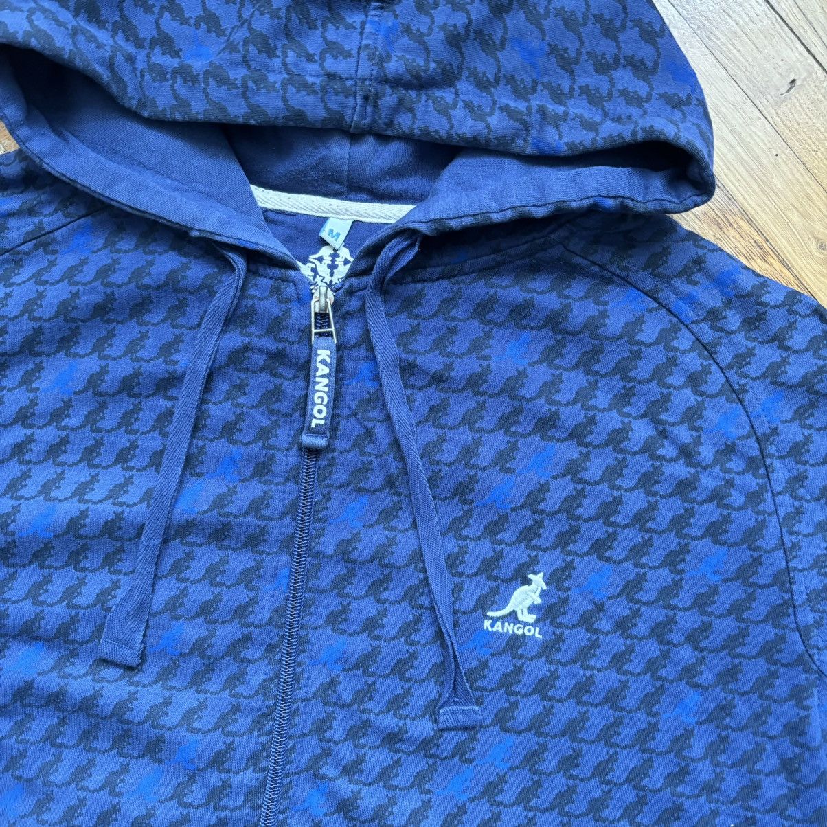 Hysteric Glamour × Kangol × Vintage Vintage Y2K Kangol Premium Monogram Zip Up Hoodie Size US M / EU 48-50 / 2 - 2 Thumbnail