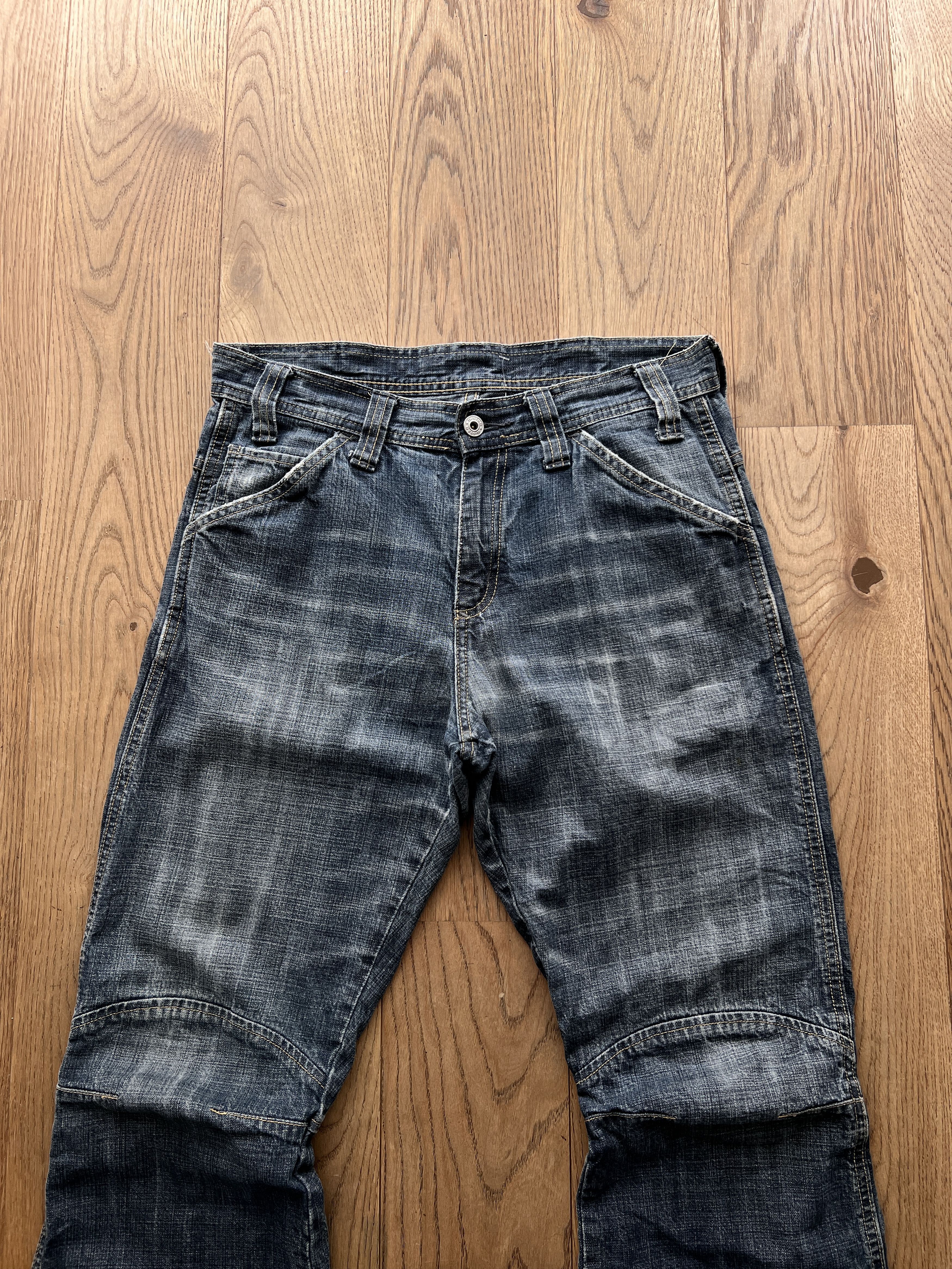 G-Star 90s G-Star RAW Comwood double knee flared boot cut denim y2k Size US 31 - 7 Thumbnail