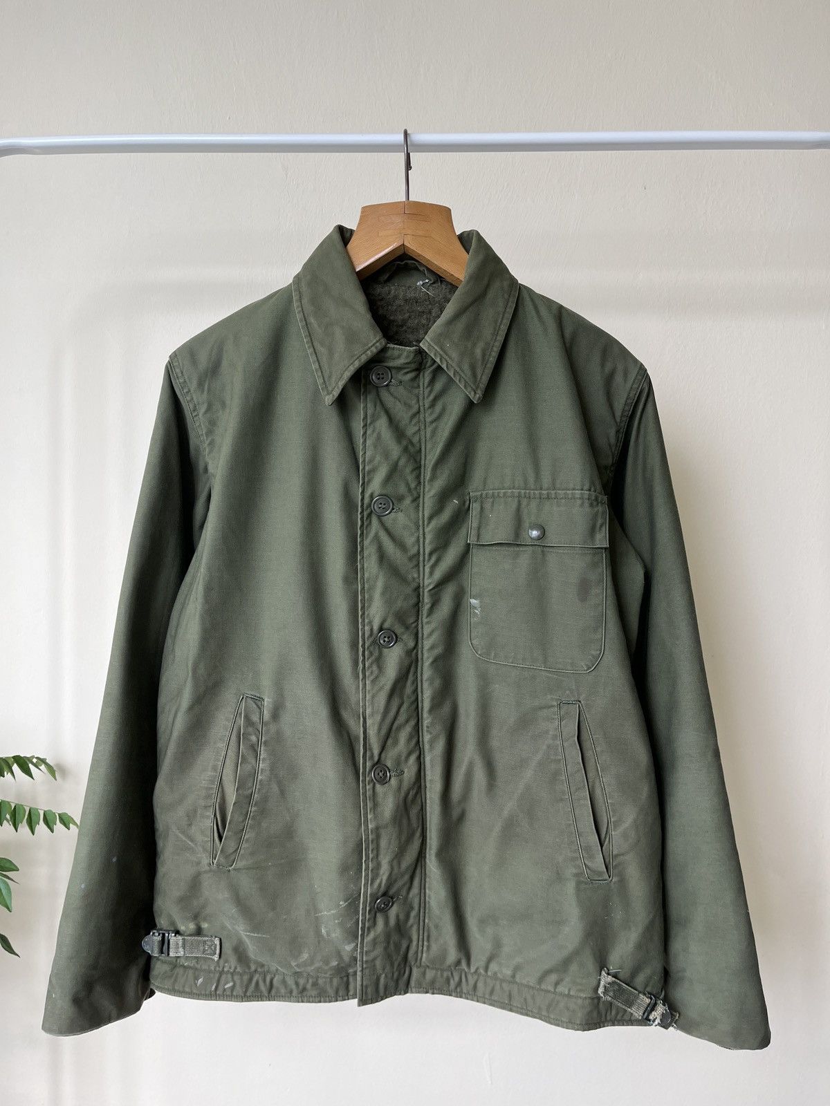 Vintage Vintage 1970s A-2 Deck Jacket USN Military Size US S / EU 44-46 / 1 - 1 Thumbnail
