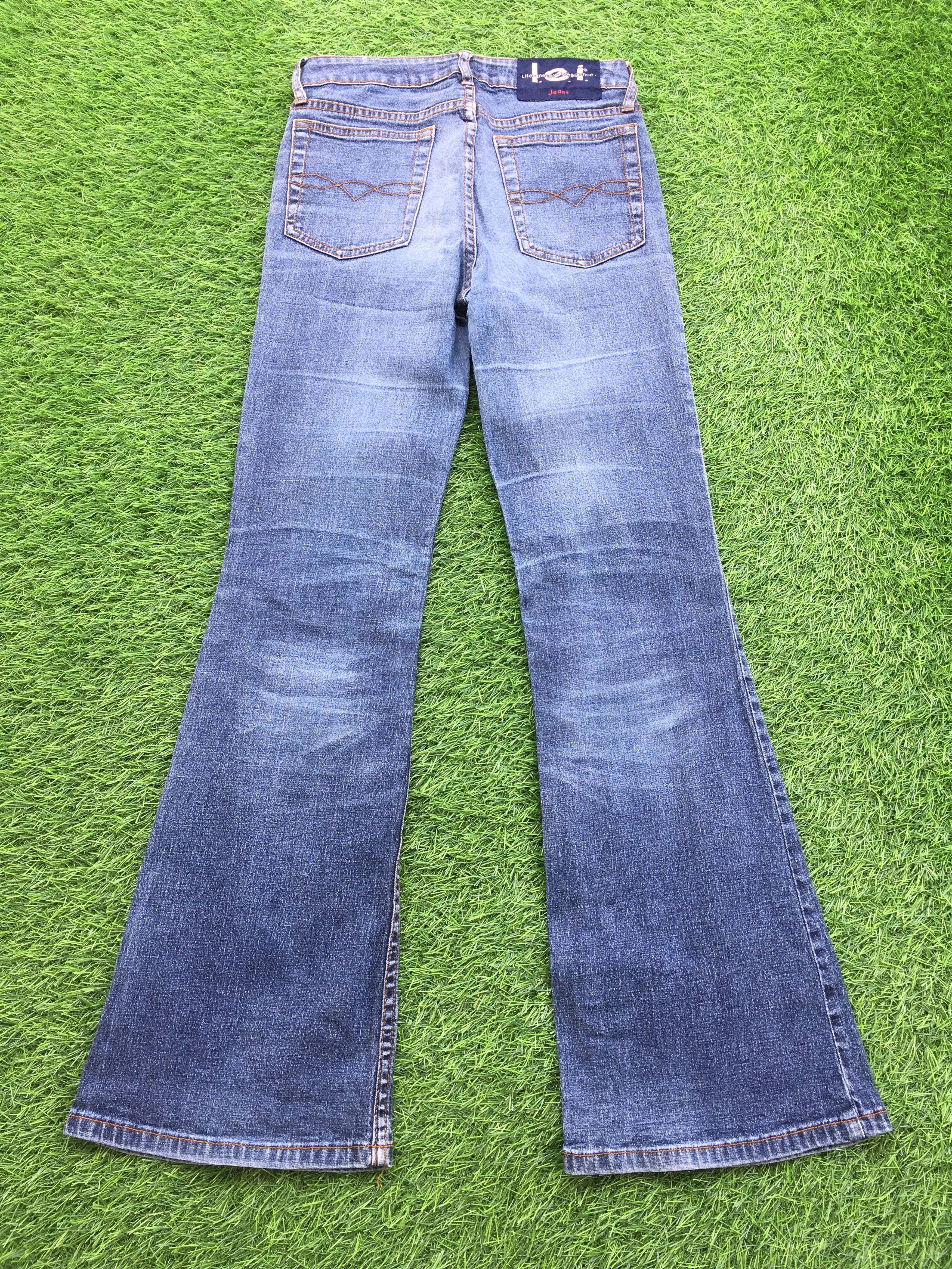Designer × Japanese Brand × Jean Y2K Low Rise Flare Jeans D-936 Size 24" / US 00 / IT 34 - 2 Thumbnail