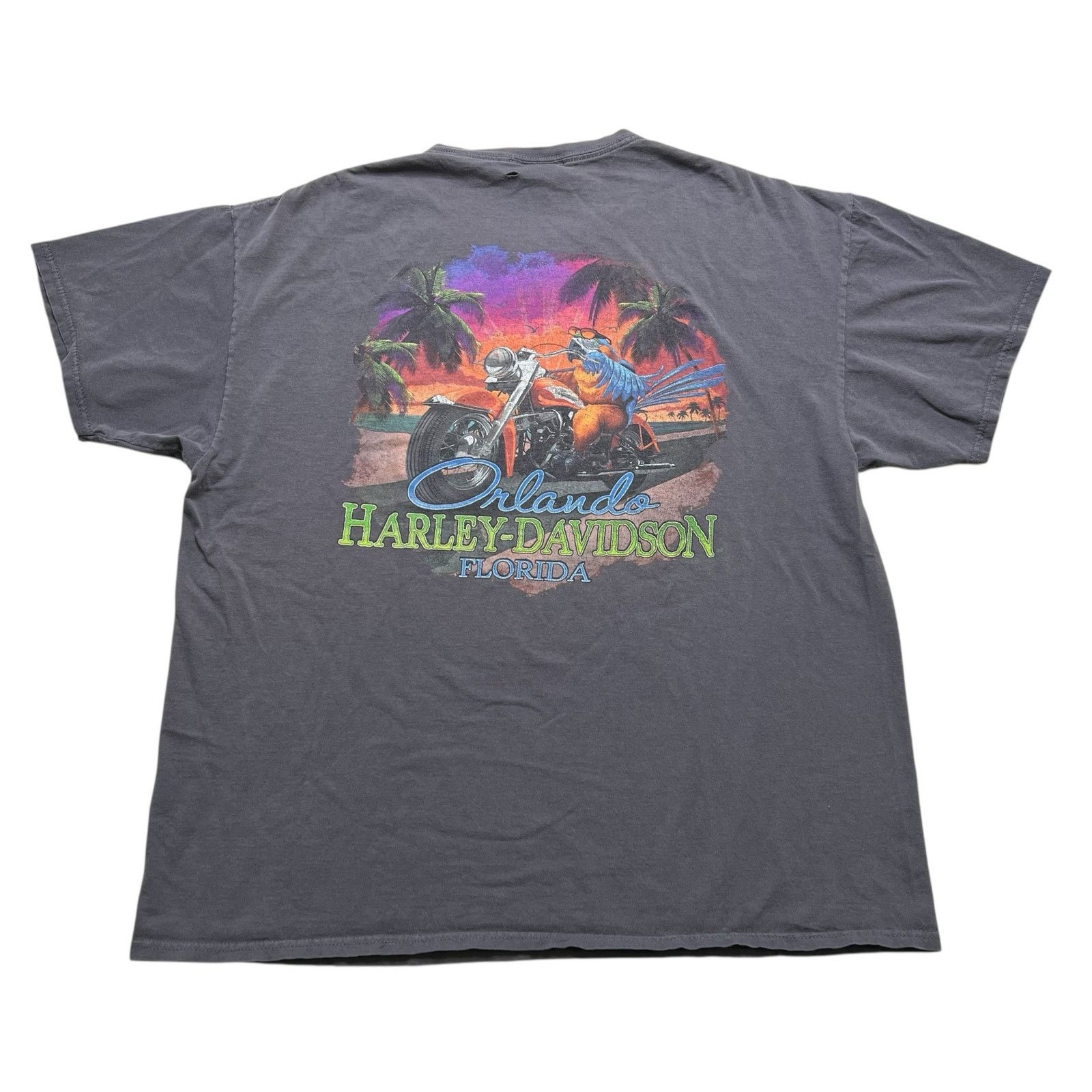 Harley Davidson Vintage Harley-Davidson Orlando Florida T-Shirt XL Parrot Size US XL / EU 56 / 4 - 1 Thumbnail