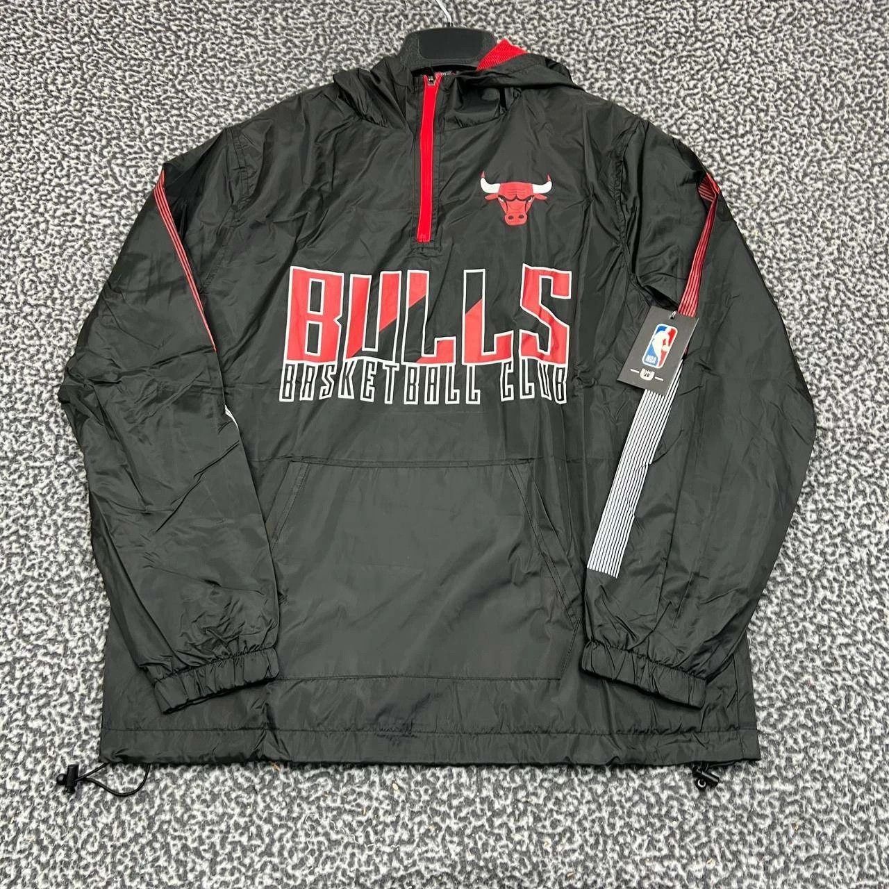 NBA Chicago Bulls Windbreaker Jacket Men 1/4 Zip Long Sleeve S Size US S / EU 44-46 / 1 - 1 Thumbnail