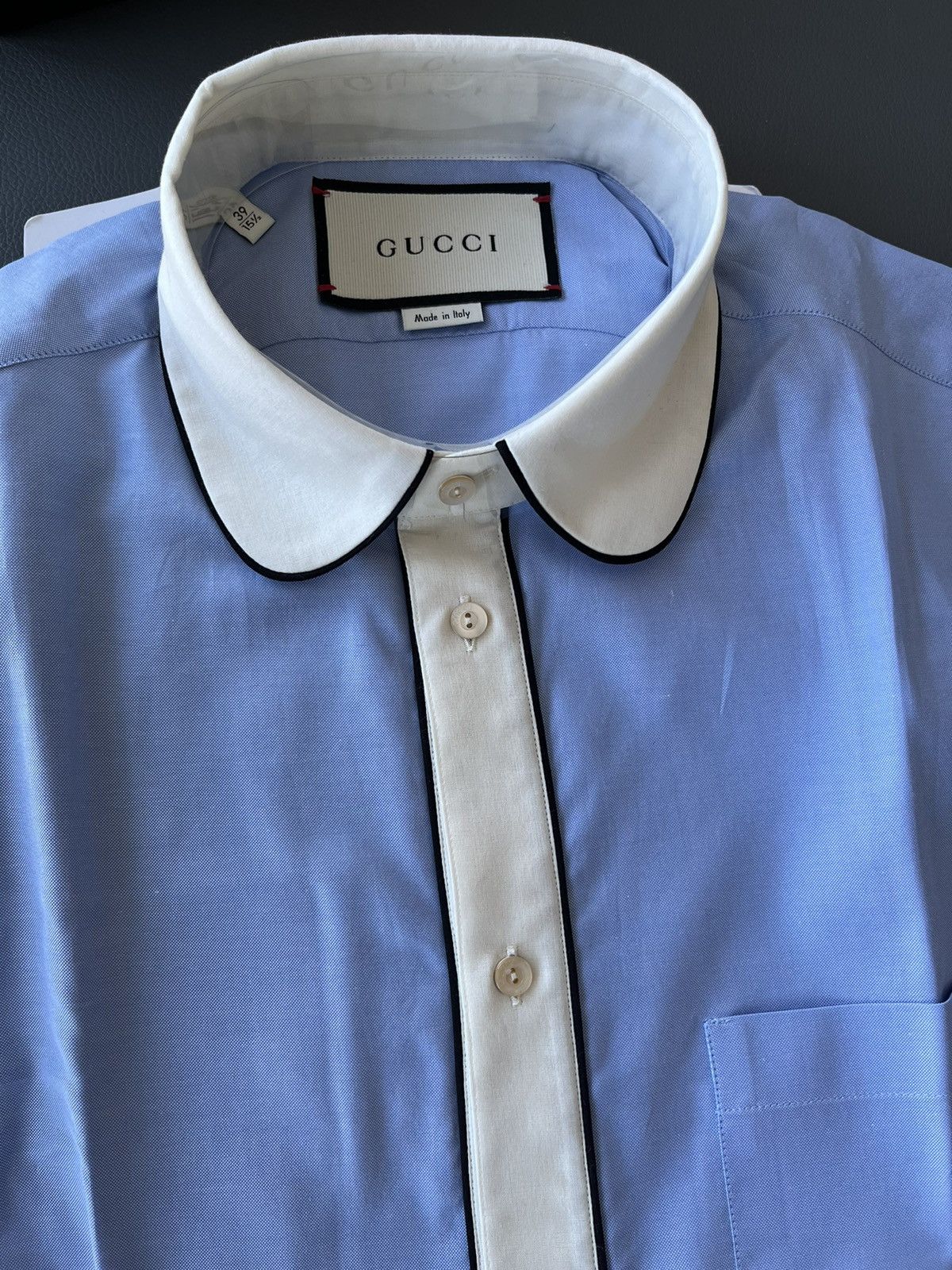 Gucci Rare Gucci Super Runway Oxford Ivory Shirt Brand New Size US L / EU 52-54 / 3 - 3 Thumbnail