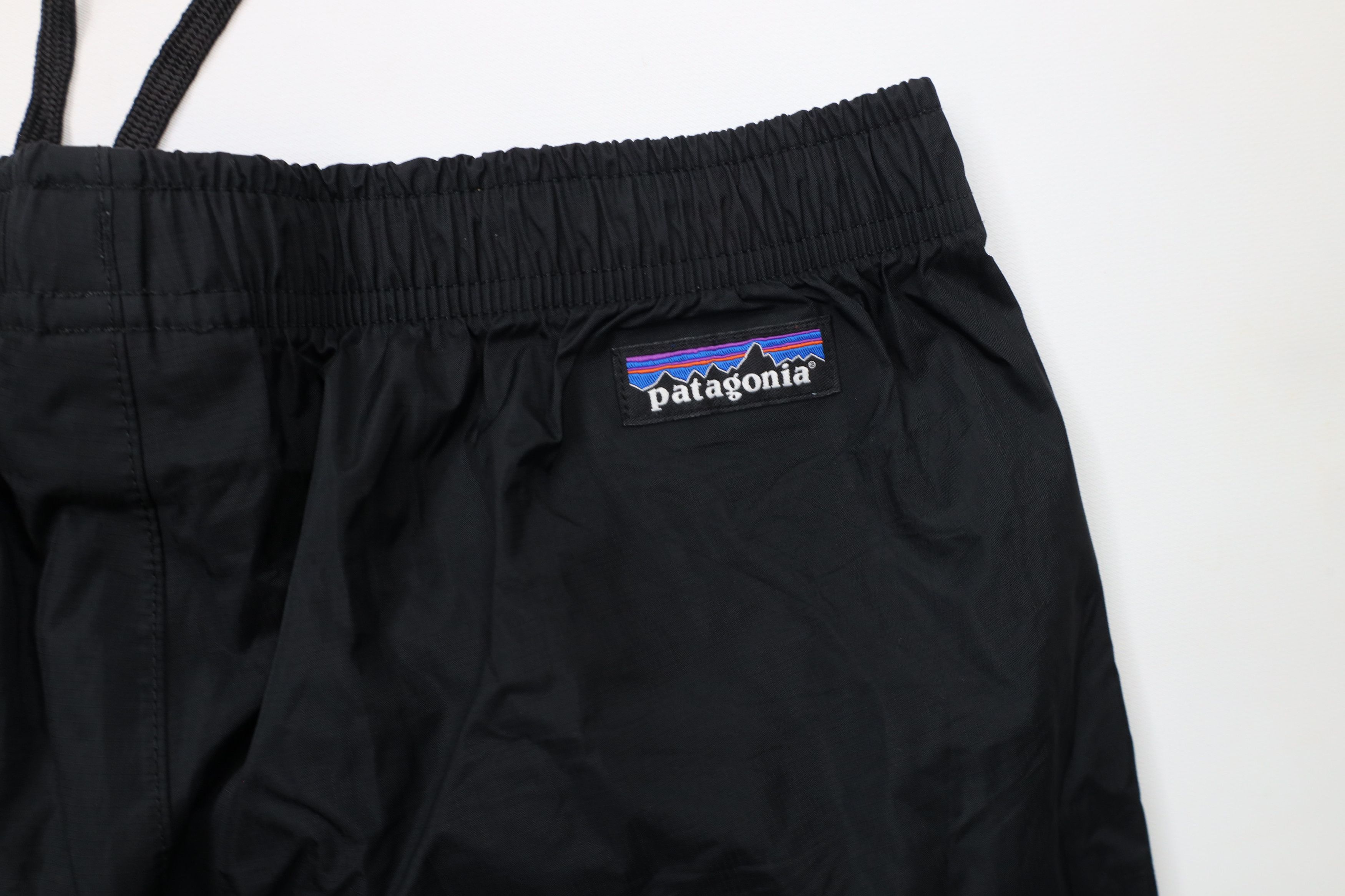 Patagonia × Vintage Patagonia H2No Torrentshell Waterproof Rain Pants Black Size 28" / US 6 / IT 42 - 13 Thumbnail