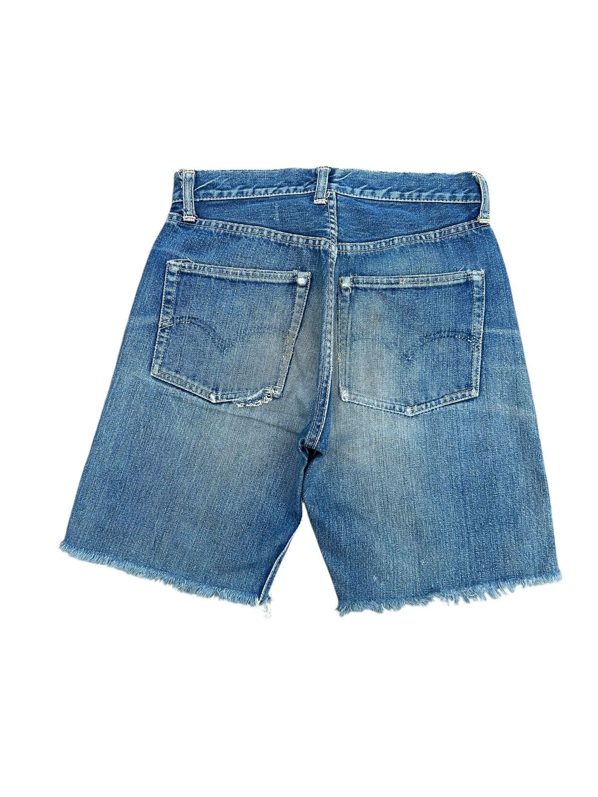 Levi's 50s Vintage Levis big E Hidden Rivet Short Denim Jeans Rare Size US 27 - 10 Thumbnail