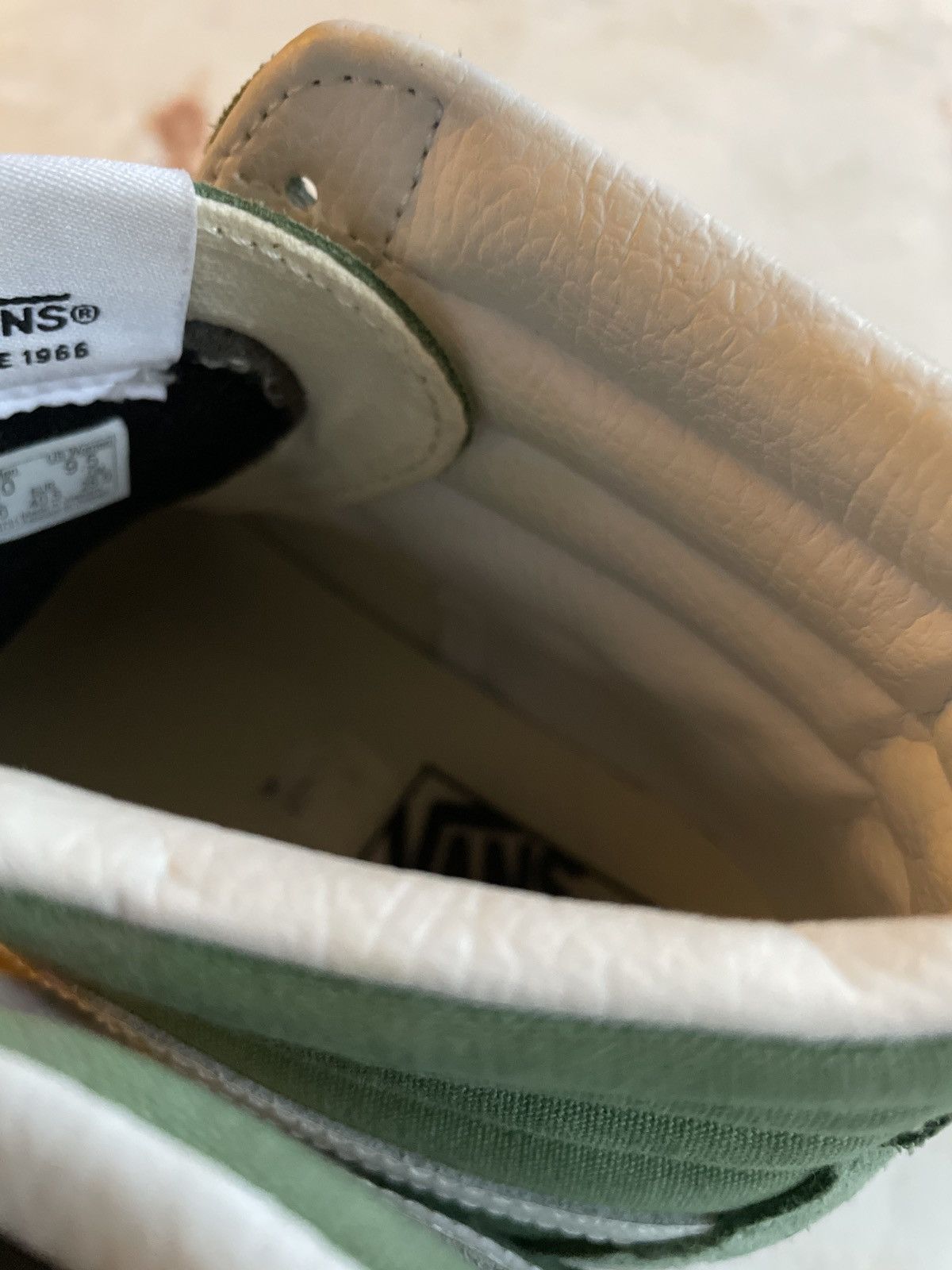 Vans Women's VANS Green Sk8 Hi Canvas & Suede Sneaker Size US 9.5 / IT 39.5 - 10 Thumbnail