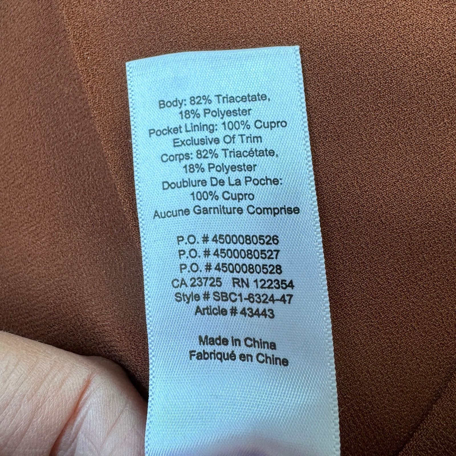 Aritzia Aritzia Babaton Cohen Pant Rust Brown Size 27" / US 4 / IT 40 - 8 Thumbnail