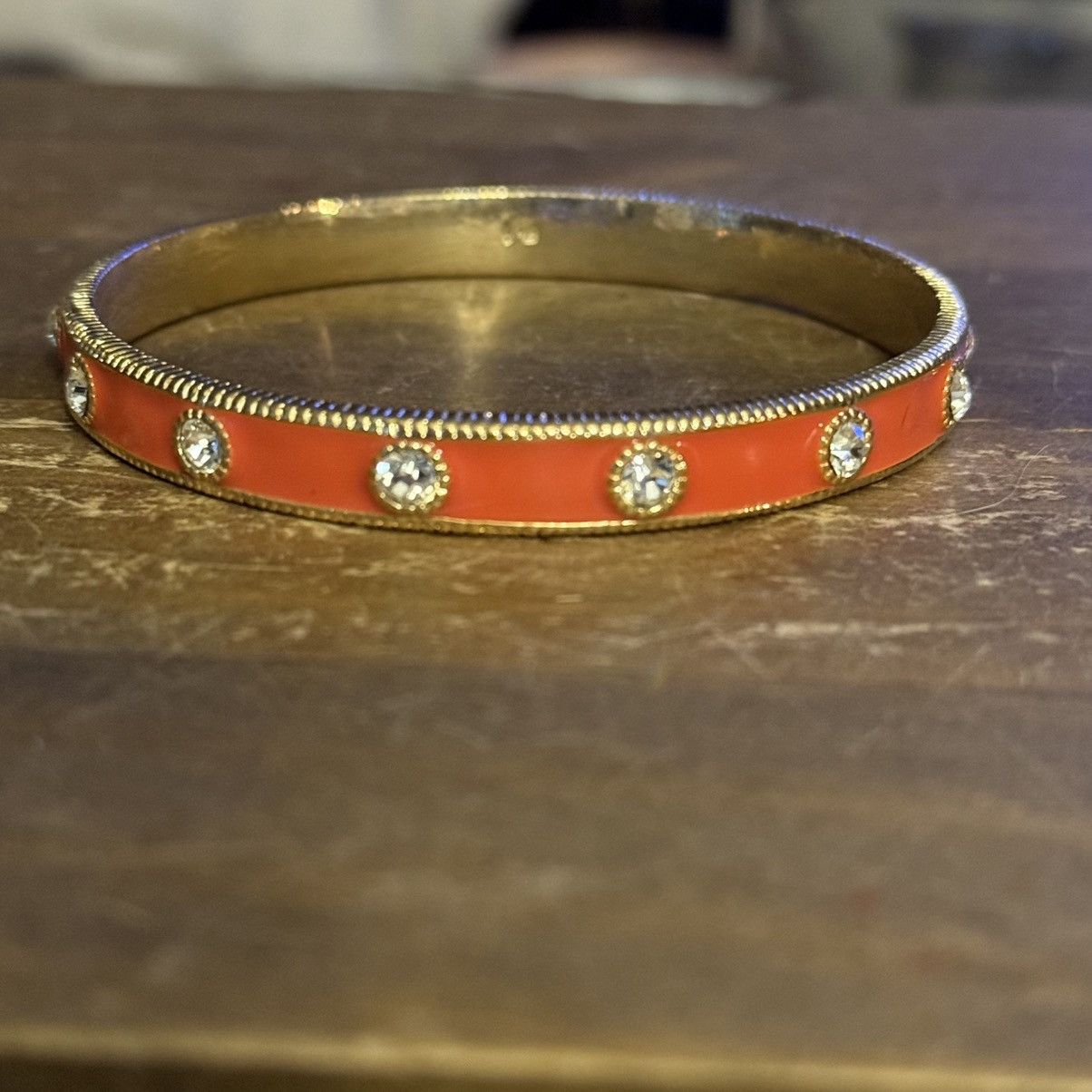 Other Orange and rhinestone bangle bracelet set Size ONE SIZE - 6 Thumbnail