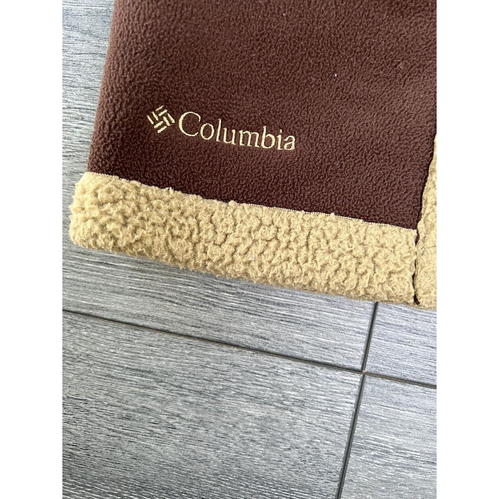 Columbia Columbia Brown Shearing Full-Zip Size 18 m Baby vest A000179 Size ONE SIZE - 3 Thumbnail