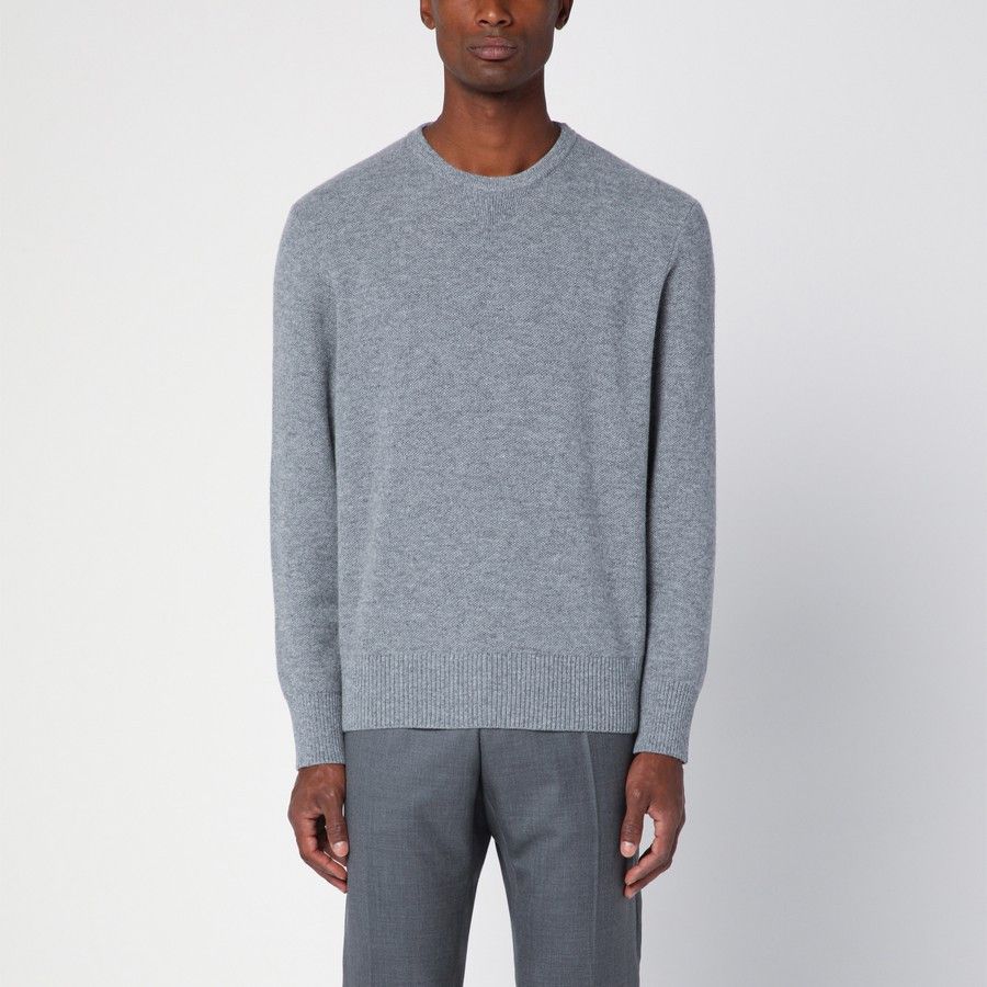 Thom Browne o1d2blof0724 Wool Sweaters in Grey Size US XL / EU 56 / 4 - 1 Thumbnail