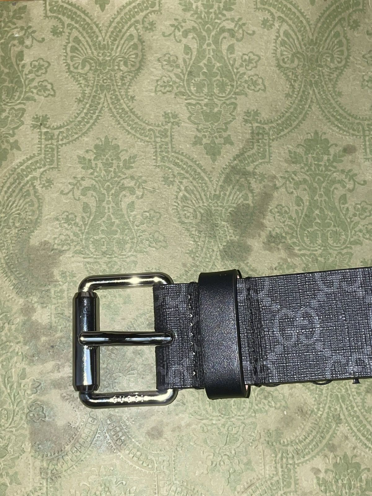 Gucci Gucci Snake Print GG Supreme Belt Size 38 - 4 Thumbnail