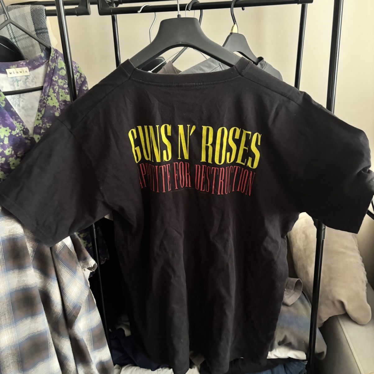 Band Tees Guns N Roses T-Shirt Punk Grunge ERD Rock Tee Back Print Size US XL / EU 56 / 4 - 2 Thumbnail