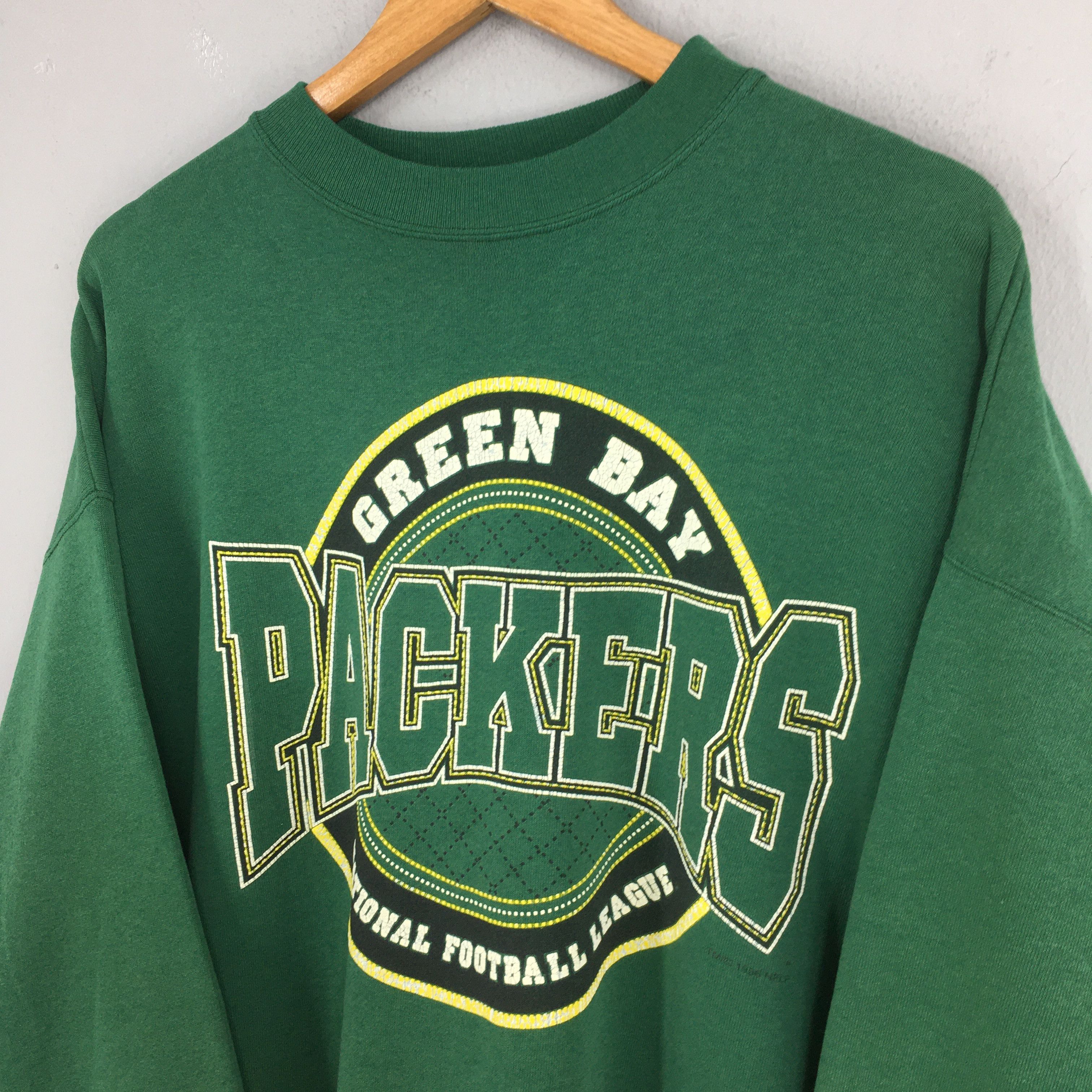 Hanes × NFL × Vintage Vintage Green Bay Packers Football NFL Sweatshirt 2XLarge Size US XXL / EU 58 / 5 - 3 Thumbnail