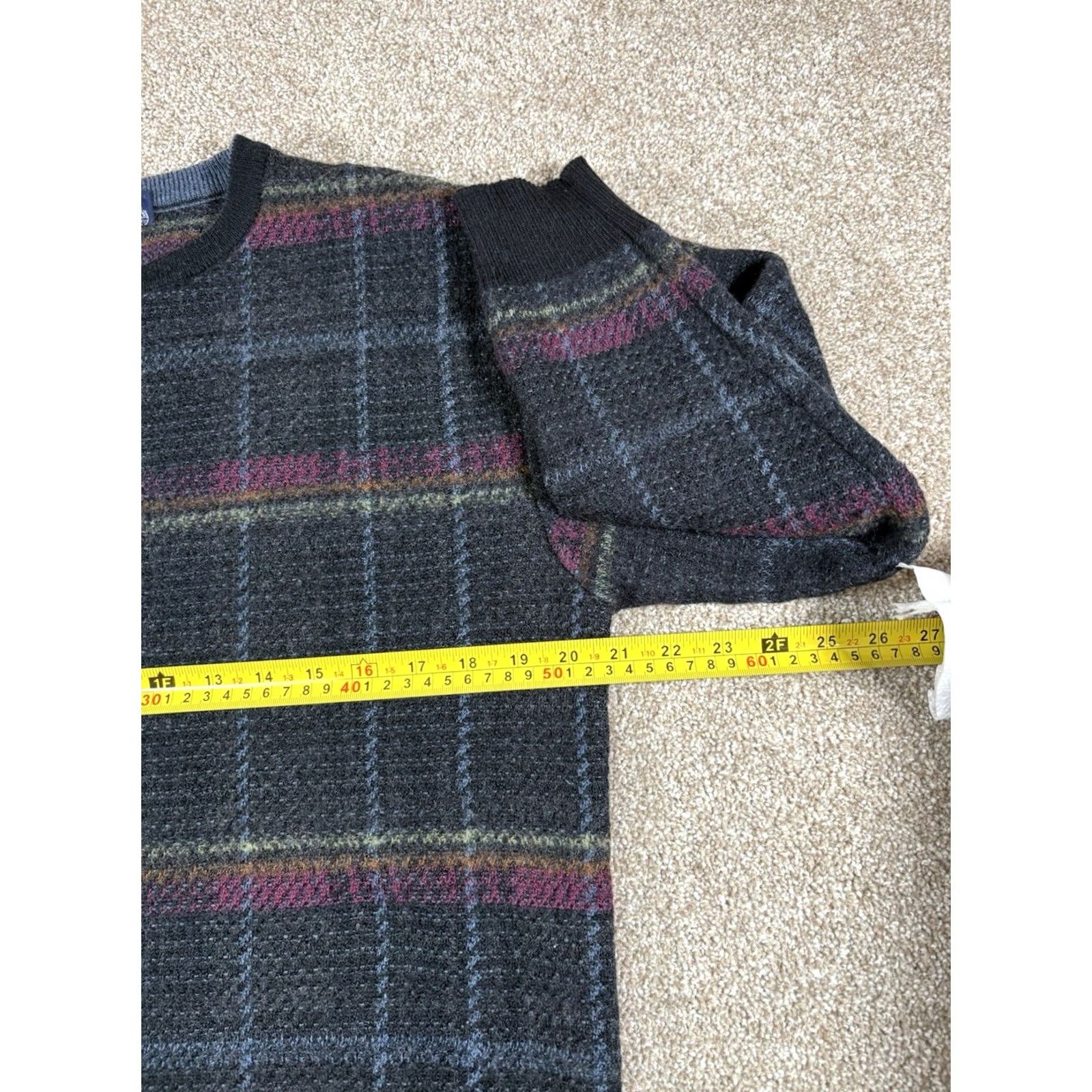 Roundtree & Yorke VINTAGE Roundtree & Yorke Sweater Mens M-L VTG Collection Striped Wool Blend Size Size US M / EU 48-50 / 2 - 6 Thumbnail