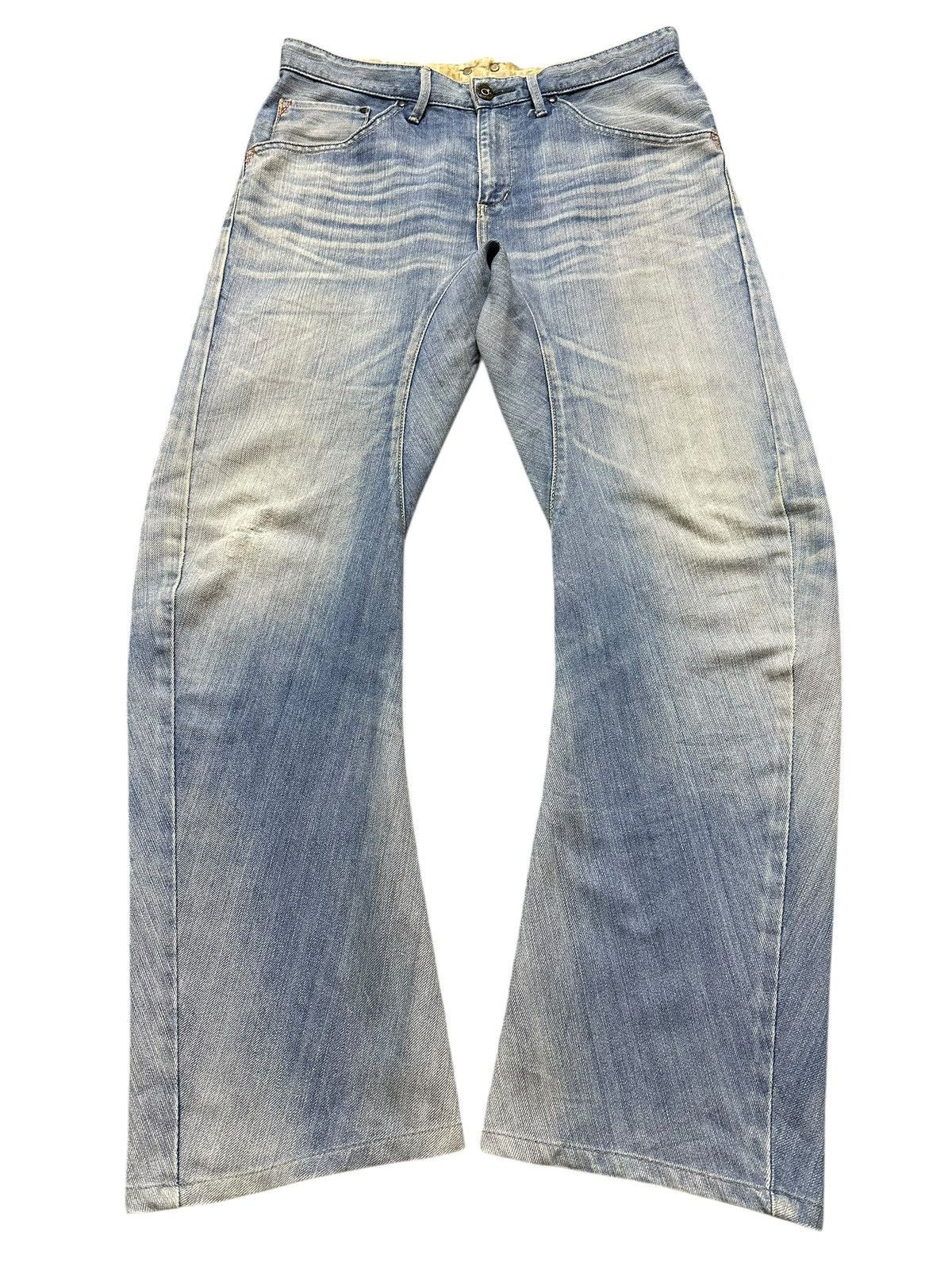 Edwin Vintage Edwin E-Function Blue Faded Wash Style Loose Jeans Size US 32 / EU 48 - 1 Thumbnail