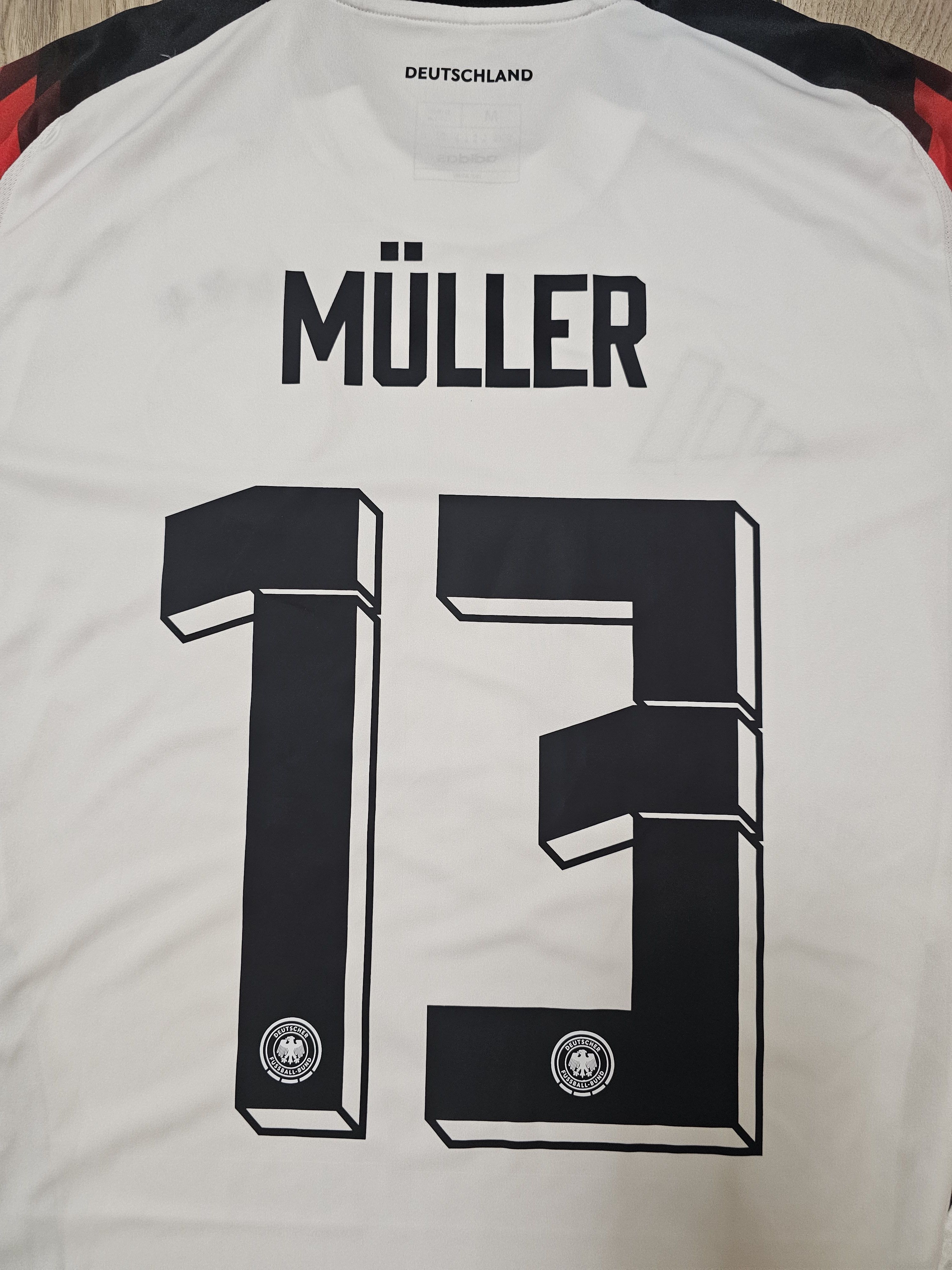 Adidas GERMANY 2024 HOME EURO MULLER FOOTBALL SHIRT SOCCER JERSEY Size US M / EU 48-50 / 2 - 6 Thumbnail