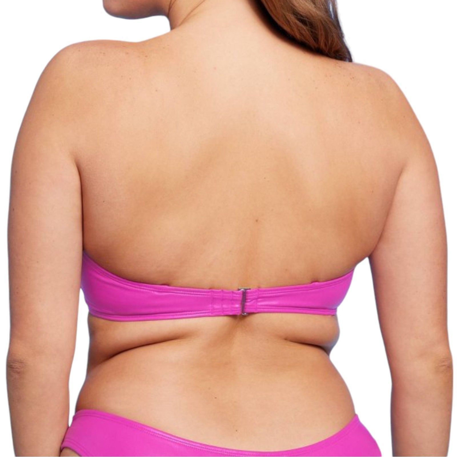 Other Wild Fable - Women's Faux Leather Bandeau Bikini Top - Pink Size ONE SIZE - 2 Thumbnail