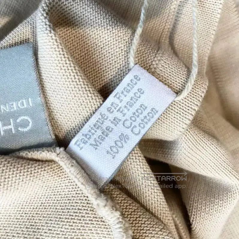 Chanel Chanel Khaki Cotton Women's T-shirt . Size XXS / US 00 / IT 34 - 5 Thumbnail