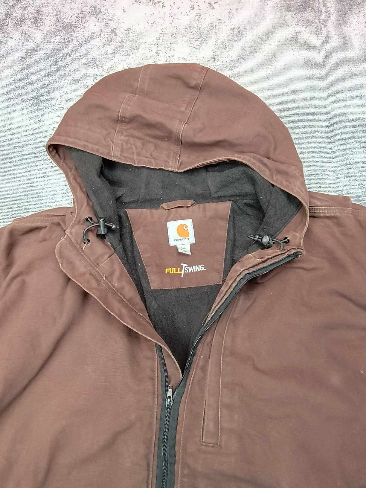 Carhartt × Vintage Carhartt Active Workwear Jacket Vintage 90s Rare Brown Size US XXL / EU 58 / 5 - 8 Thumbnail