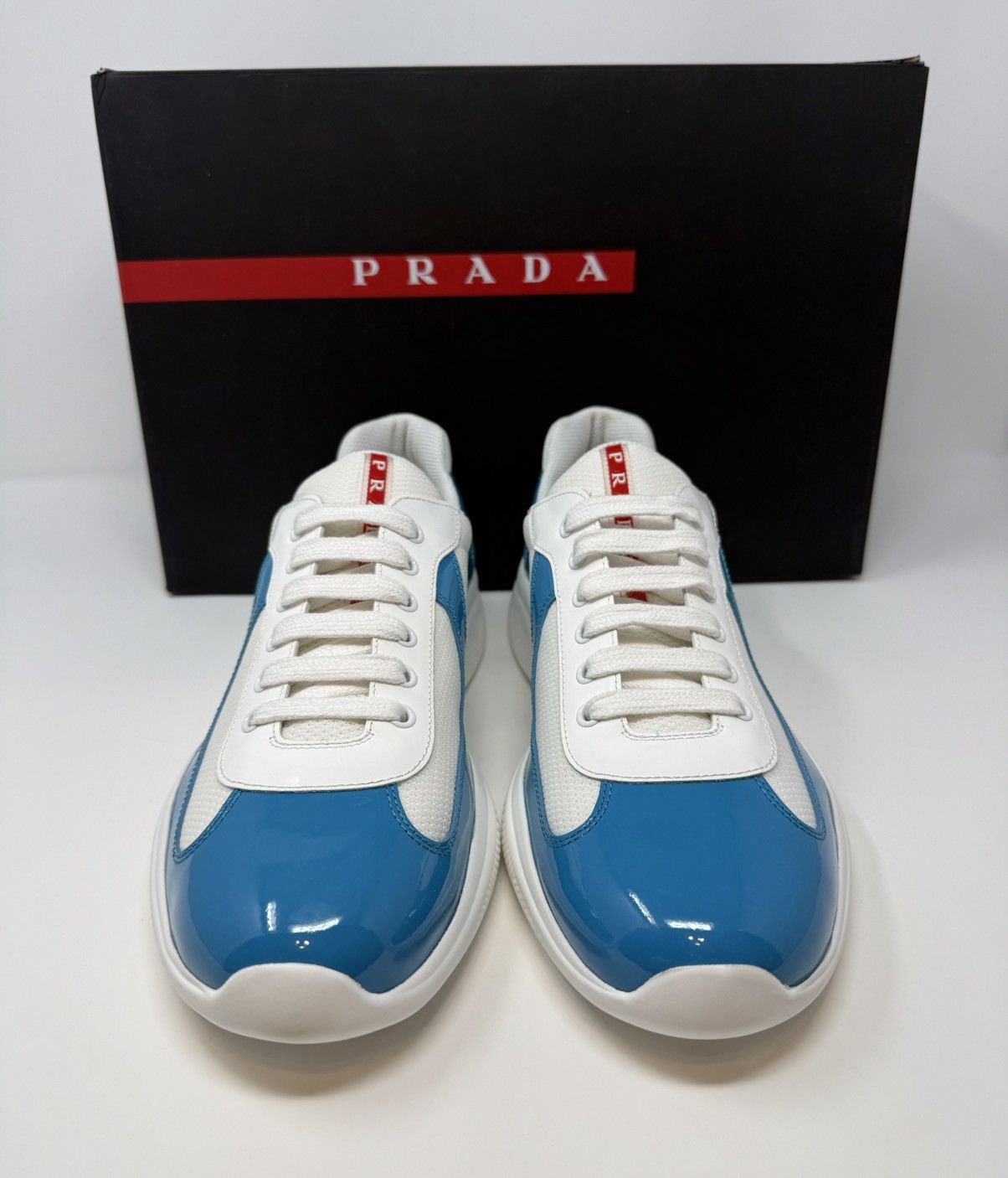 Prada Prada Americas Cup Sneaker Light Blue Size US 10 / EU 43 - 2 Thumbnail