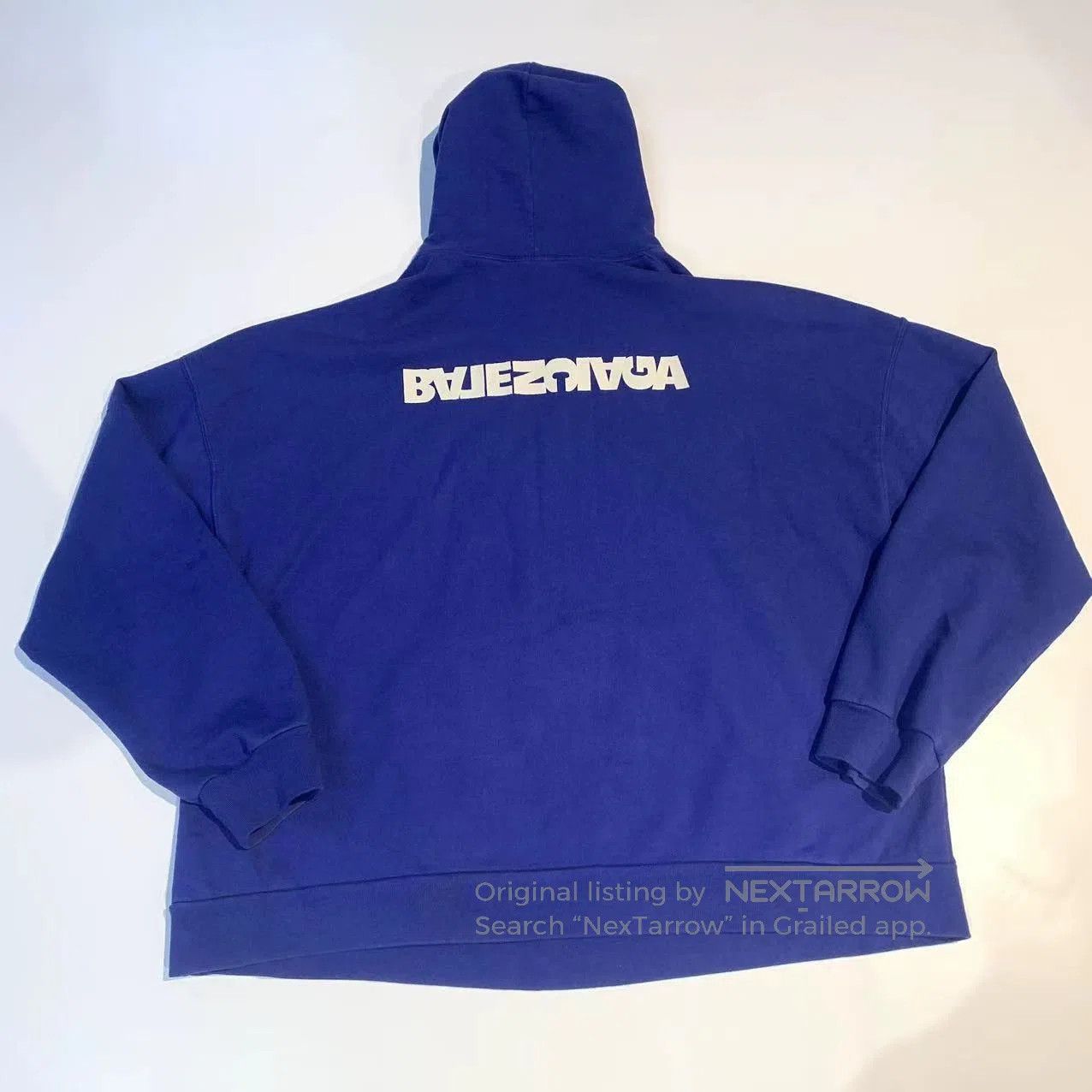 Balenciaga Logo Print Hoodie.