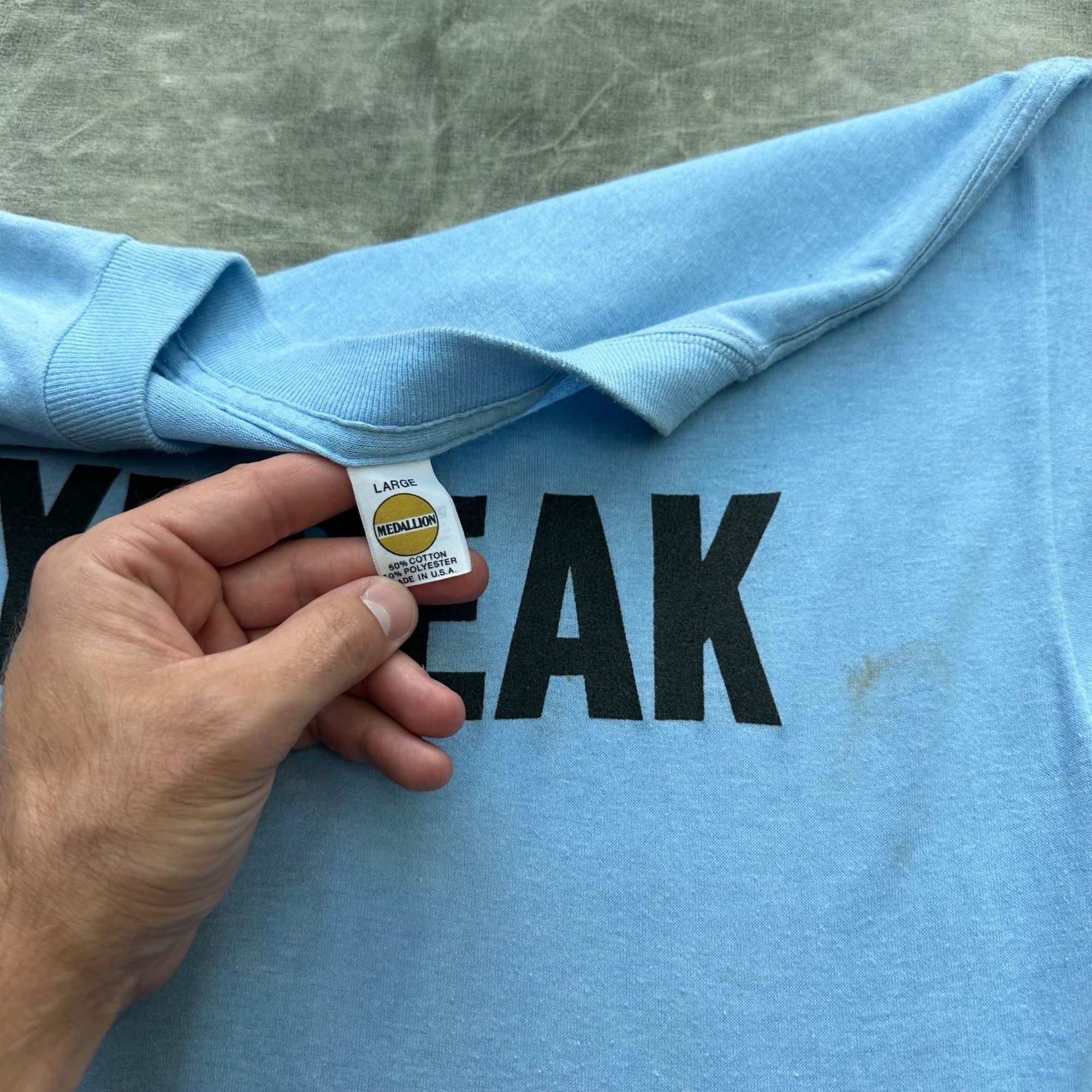 Vintage Vintage 80s Daybreak It’s Okay I’m With The Band Local Crew Size US L / EU 52-54 / 3 - 3 Thumbnail