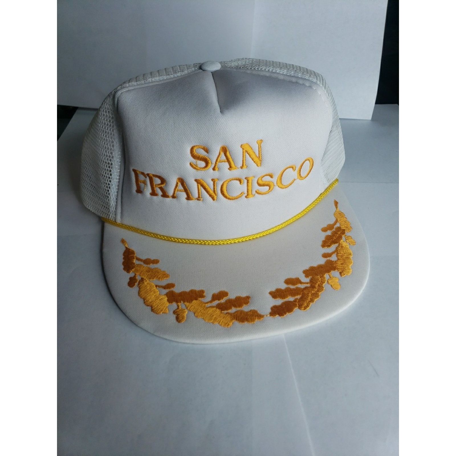Other 80s 90s San Francisco Rope Gold Scrambled Egg Trucker Hat Size ONE SIZE - 1 Thumbnail