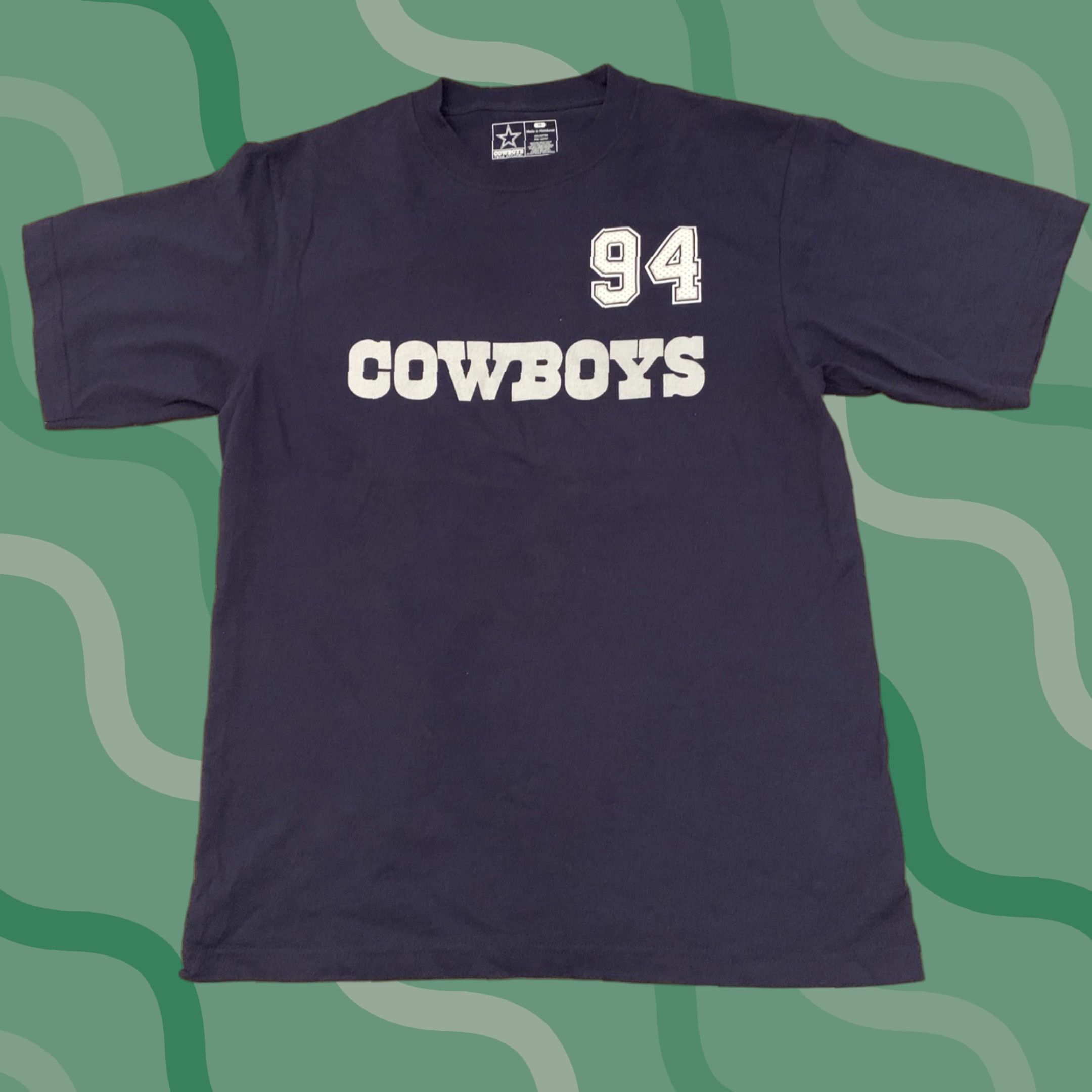 Vintage COWBOYS TEAM APPAREL DeMarcus Ware Jersey T-Shirt Adult Medium Dark Blue USA Mens Size US M / EU 48-50 / 2 - 1 Thumbnail