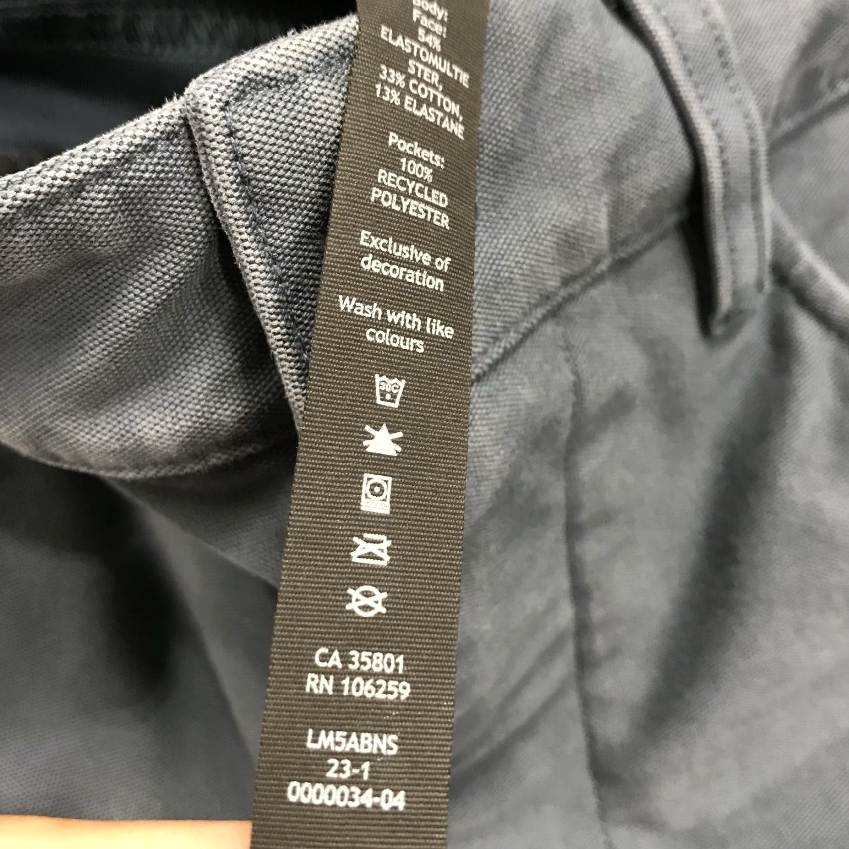 Lululemon Lululemon Pants Mens 31x31 Slim Fit Chino Cotton Logo Blue 5-Pocket Design Flat Front Casual Utilitech City Logo Size US 31 - 5 Thumbnail