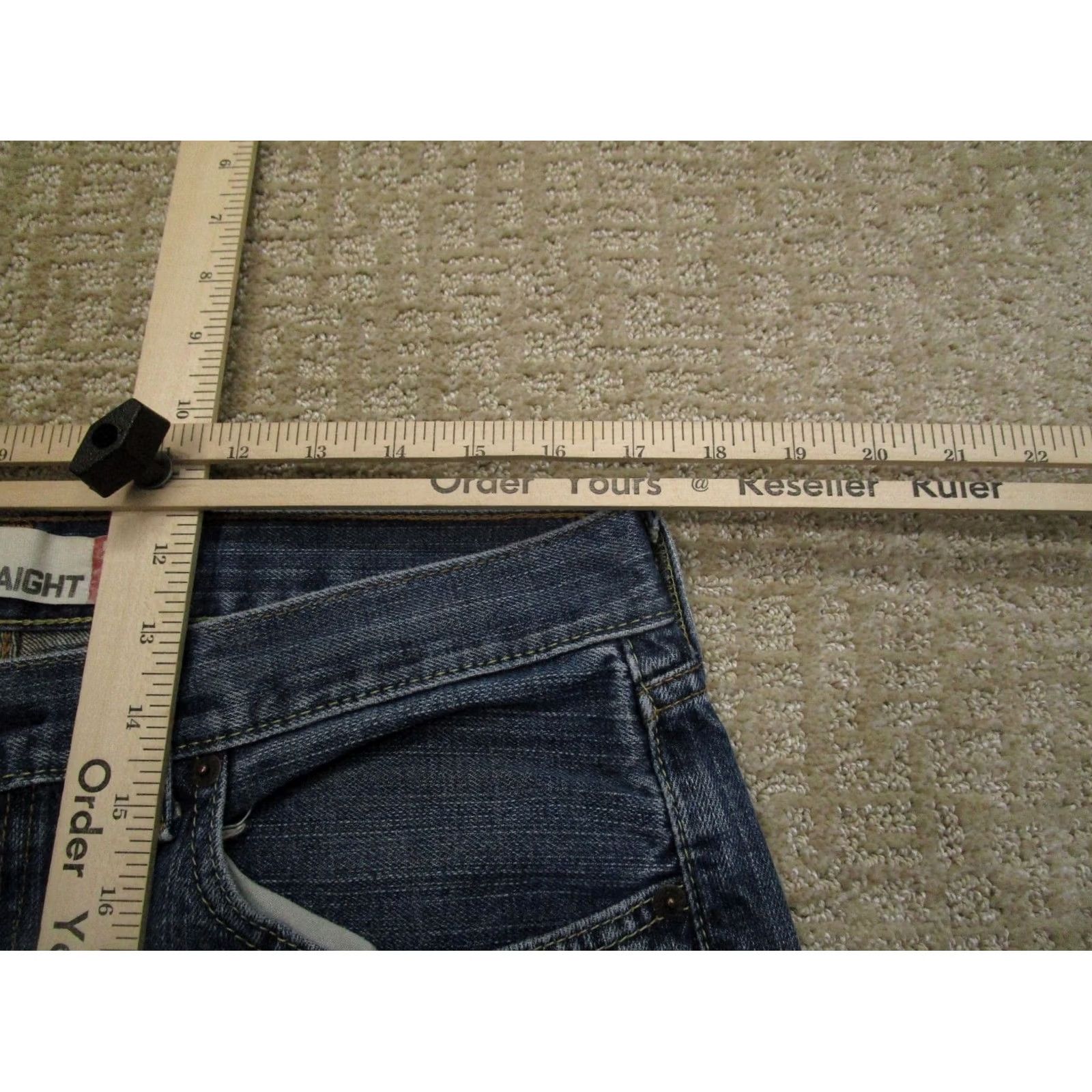 Levi's Levi's 559 Jeans Mens 34x34 Light Blue Straight Denim Relaxed Pants 5-Pocket Logo Retro School Size US 34 / EU 50 - 7 Thumbnail