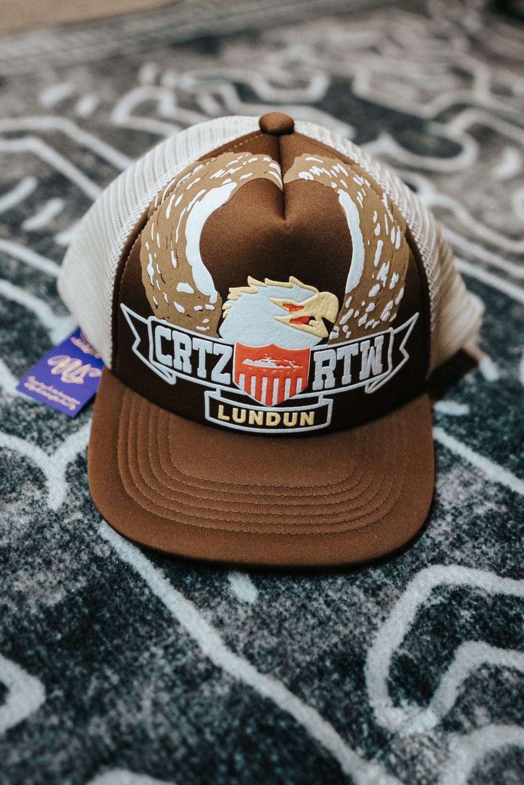 Corteiz Cortiez eagle snap back brown New Size ONE SIZE - 1 Thumbnail