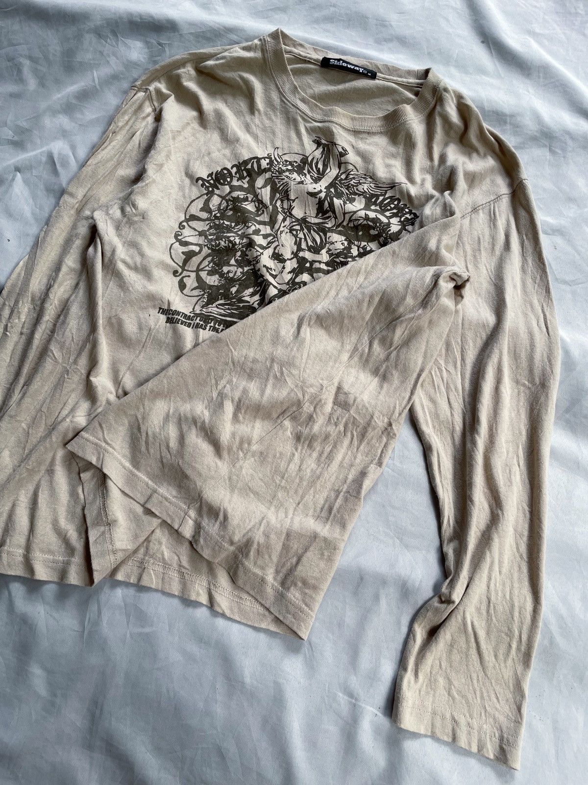 Japanese Brand SIDEWAY GOTHIC GRAPHIC LONG SLEEVE Size US L / EU 52-54 / 3 - 4 Thumbnail