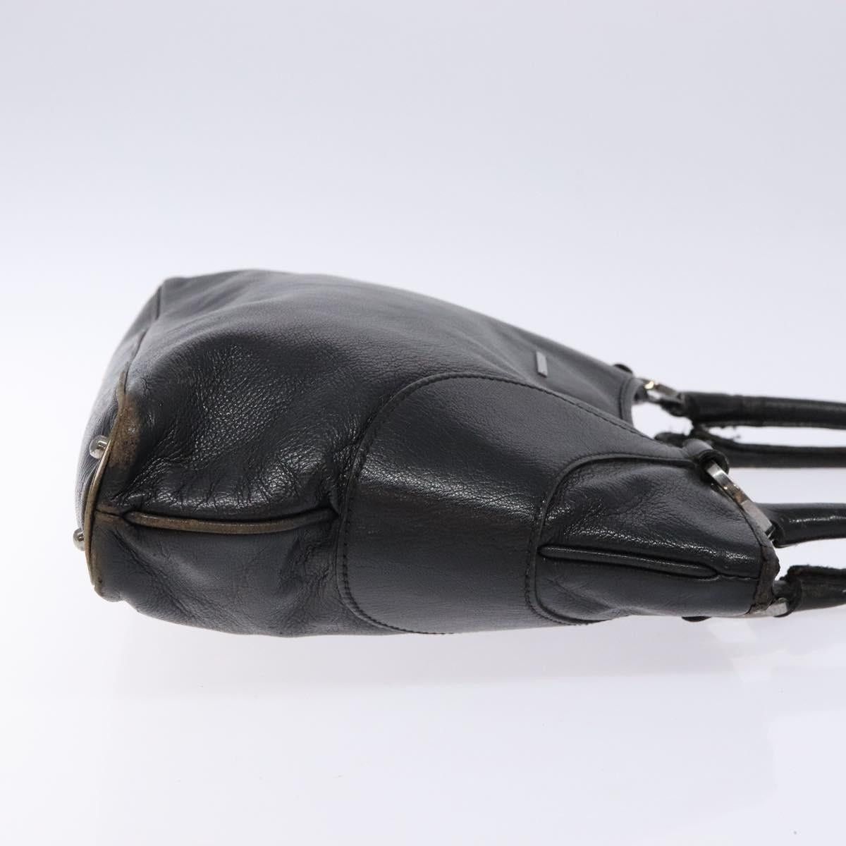 Gucci GUCCI Tote Bag Leather Black Silver Size ONE SIZE - 4 Thumbnail