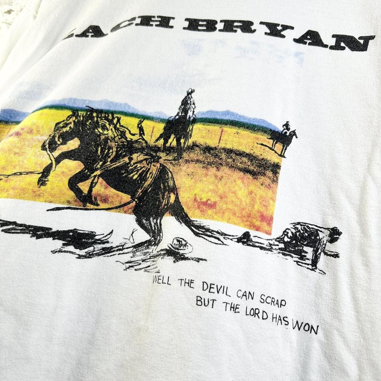 Other Zach Bryan Well The Devil Can Scrap But The Lord Has Won Tee Size US XL / EU 56 / 4 - 5 Thumbnail