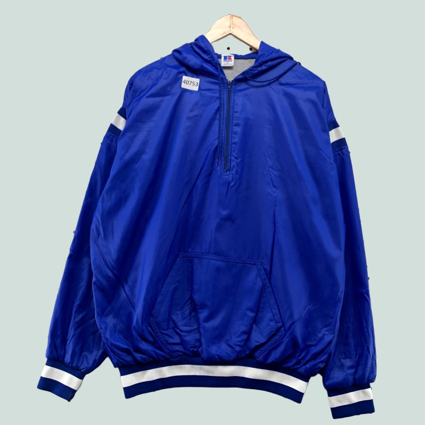 Russell Athletic VINTAGE Russell Athletic Windbreaker Hoodie Mens XL Blue Fleece Lined USA 80s Workout Team USA Mens XL Blue Russell Athletic Windbreaker Hoodie Size US XL / EU 56 / 4 - 1 Thumbnail