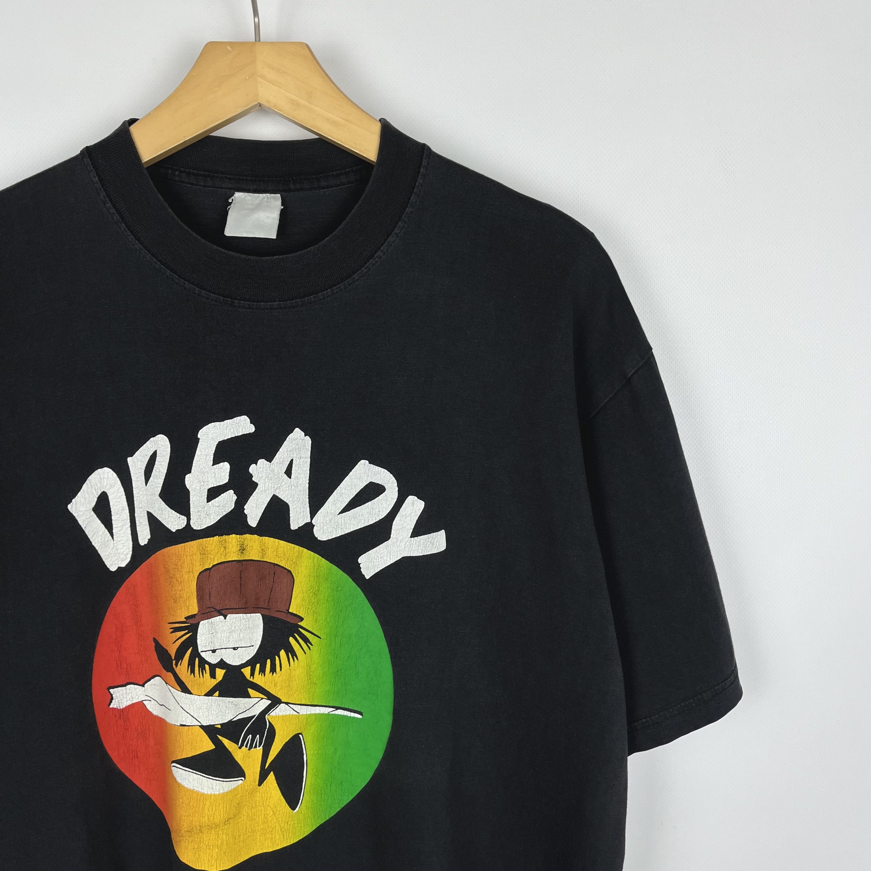 Vintage Vintage Dready Rasta Adult Funny T Shirt 1990’s Size US L / EU 52-54 / 3 - 2 Thumbnail