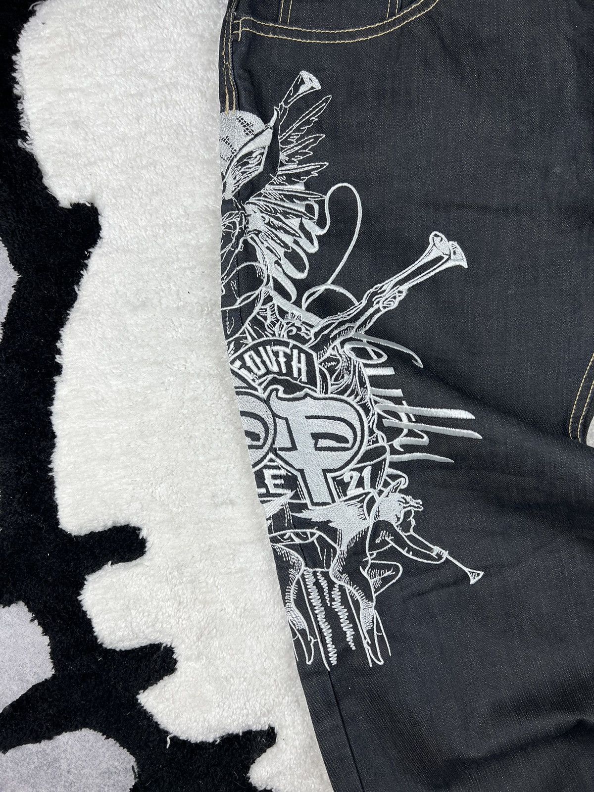 Southpole Vintage SouthPole Baggy Rap Embroidery Logo Y2K Jeans Size US 36 / EU 52 - 10 Thumbnail