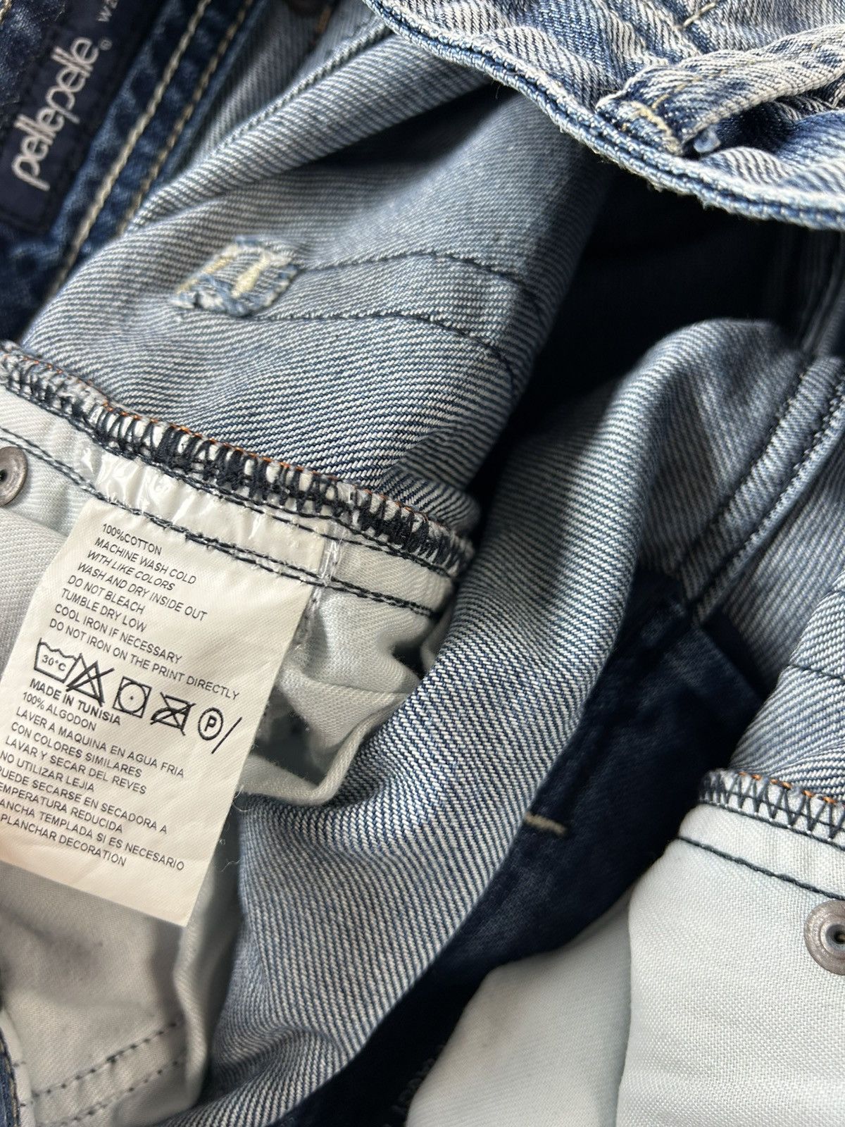 Pelle Pelle × Vintage Pelle Pelle vintage stone washed blue jeans Y2K baggy denim Size US 28 / EU 44 - 5 Thumbnail