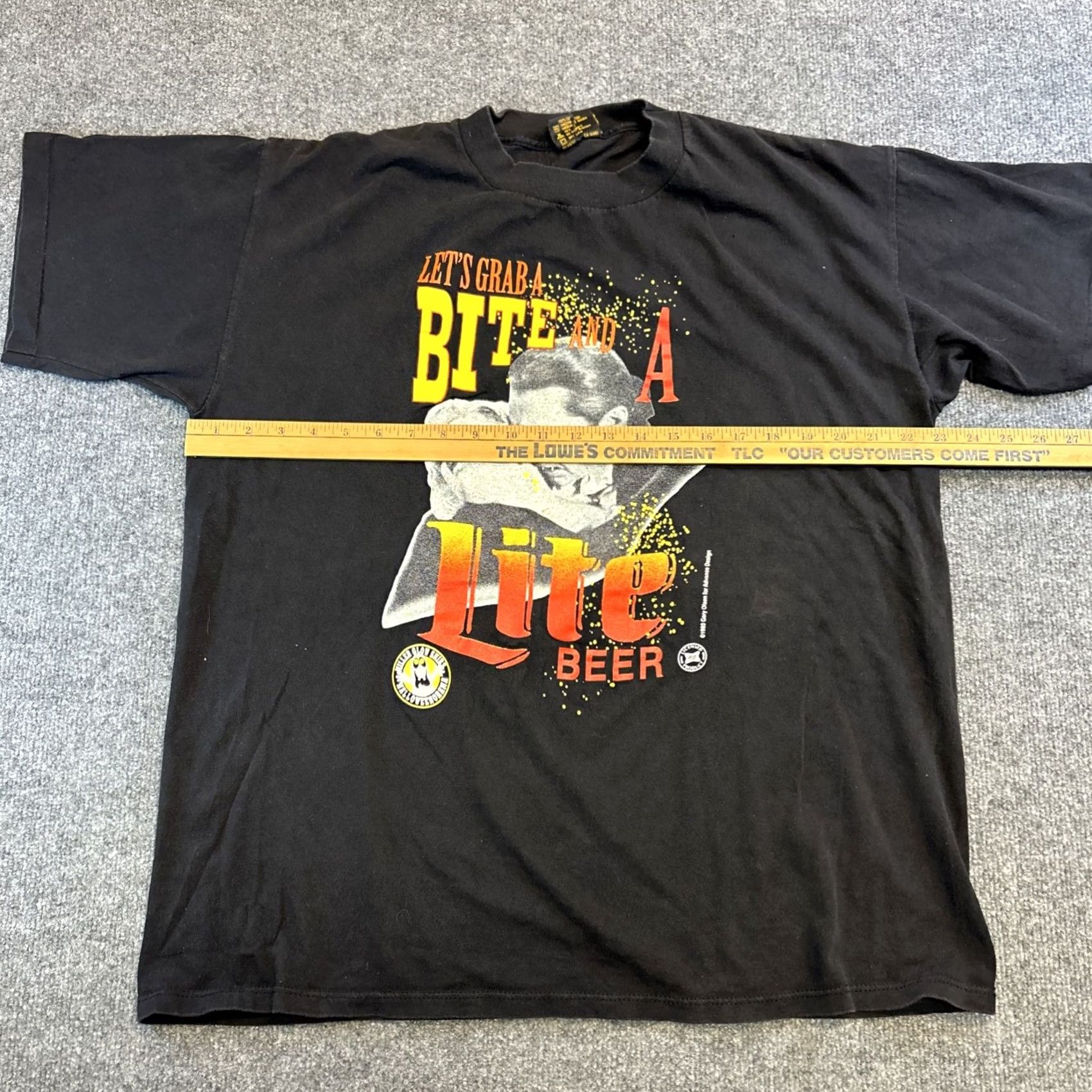 Vintage VINTAGE Brockum Miller Glow Shirt Men’s XL Black Let’s Grab A Bite Mens XL Short Sleeve T-Shirt Size US XL / EU 56 / 4 - 5 Thumbnail