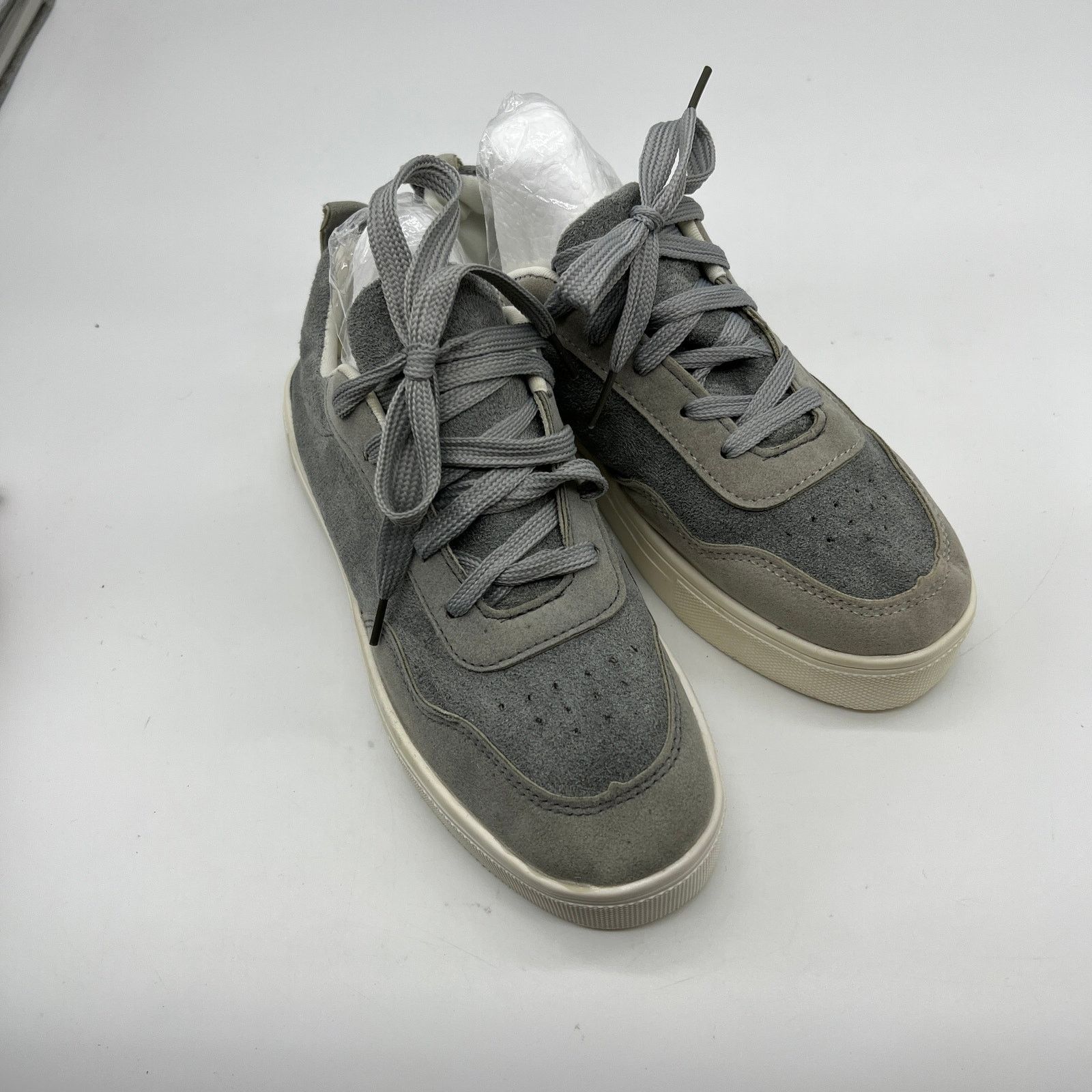 Other Womens Shoes Casual Lace Up Flat Closed Toe Gray Sneake Size US 6.5 / IT 36.5 - 6 Thumbnail