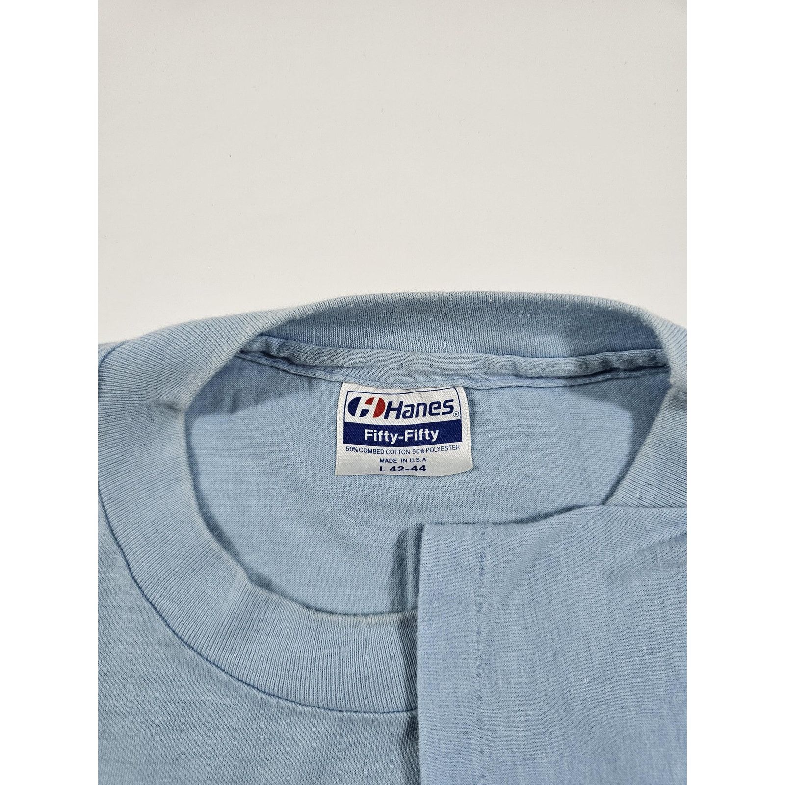 Hanes YPG Kids are Huggable T-Shirt 50/50 BLUE Hanes Sz M-L Vtg Size US L / EU 52-54 / 3 - 4 Thumbnail