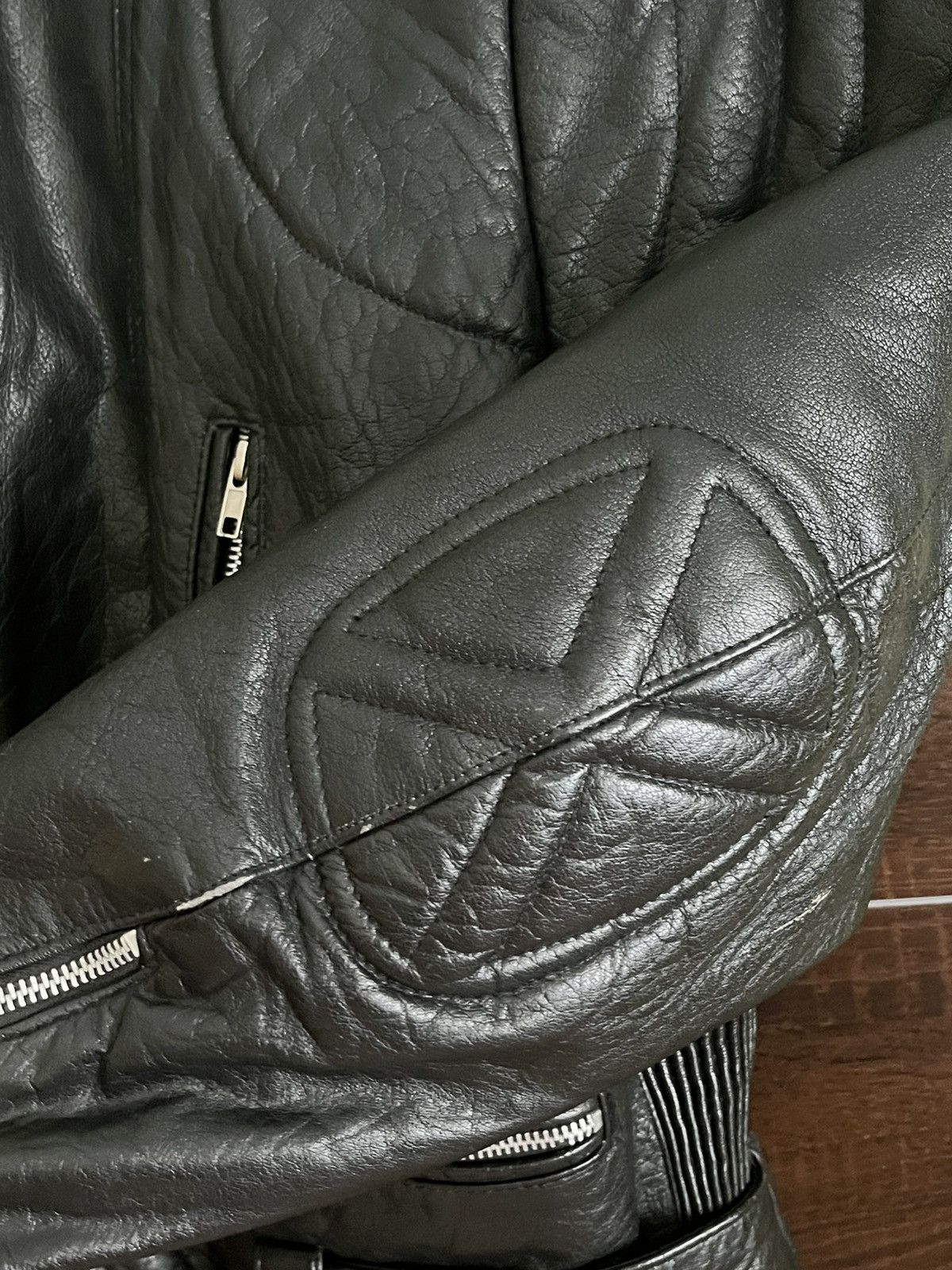 Genuine Leather Vintage biker jacket motorcycle real leather Size US XL / EU 56 / 4 - 6 Thumbnail