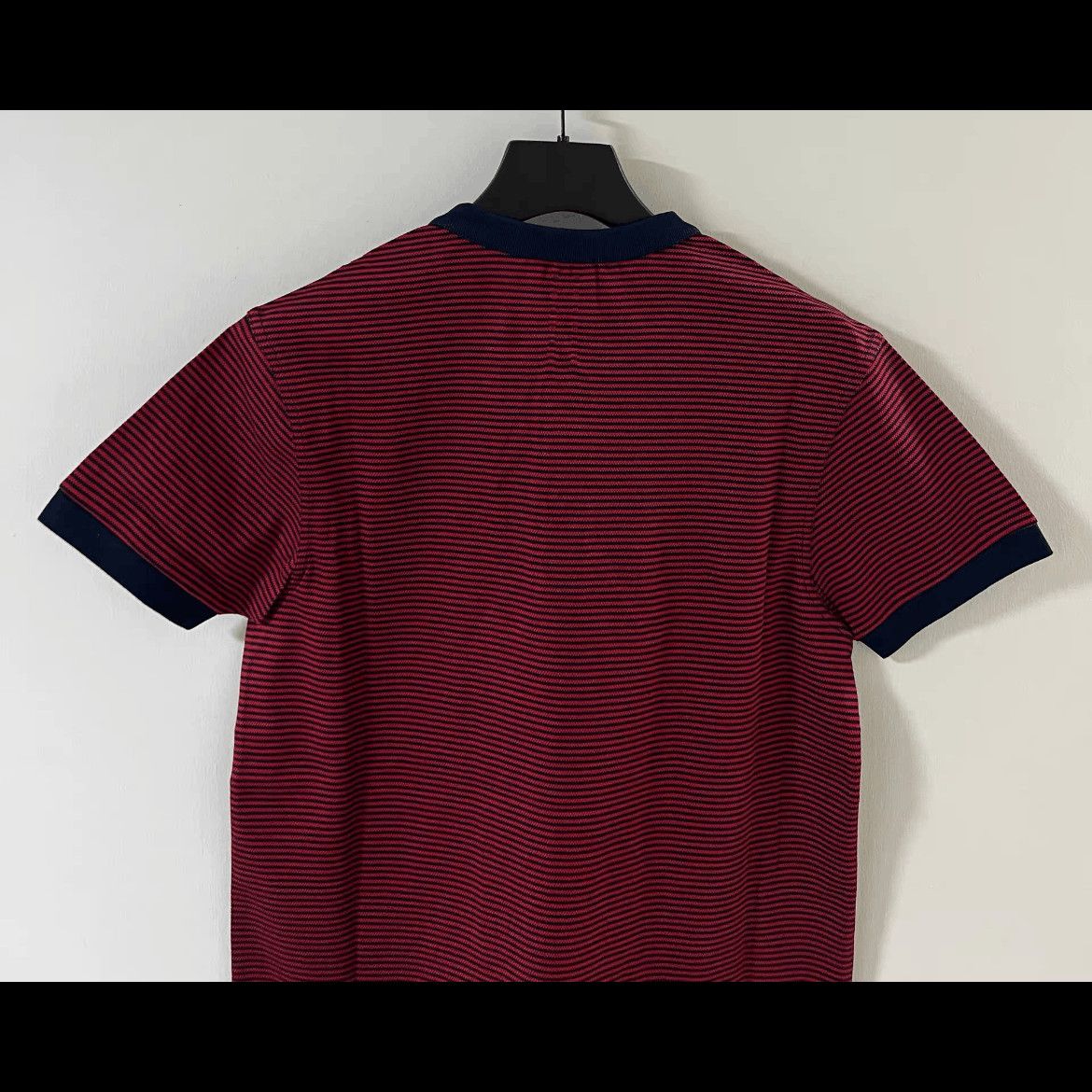 Saint Laurent Paris Saint Laurent Paris Henry Neck Stripe Tee-2508 Size US S / EU 44-46 / 1 - 4 Thumbnail