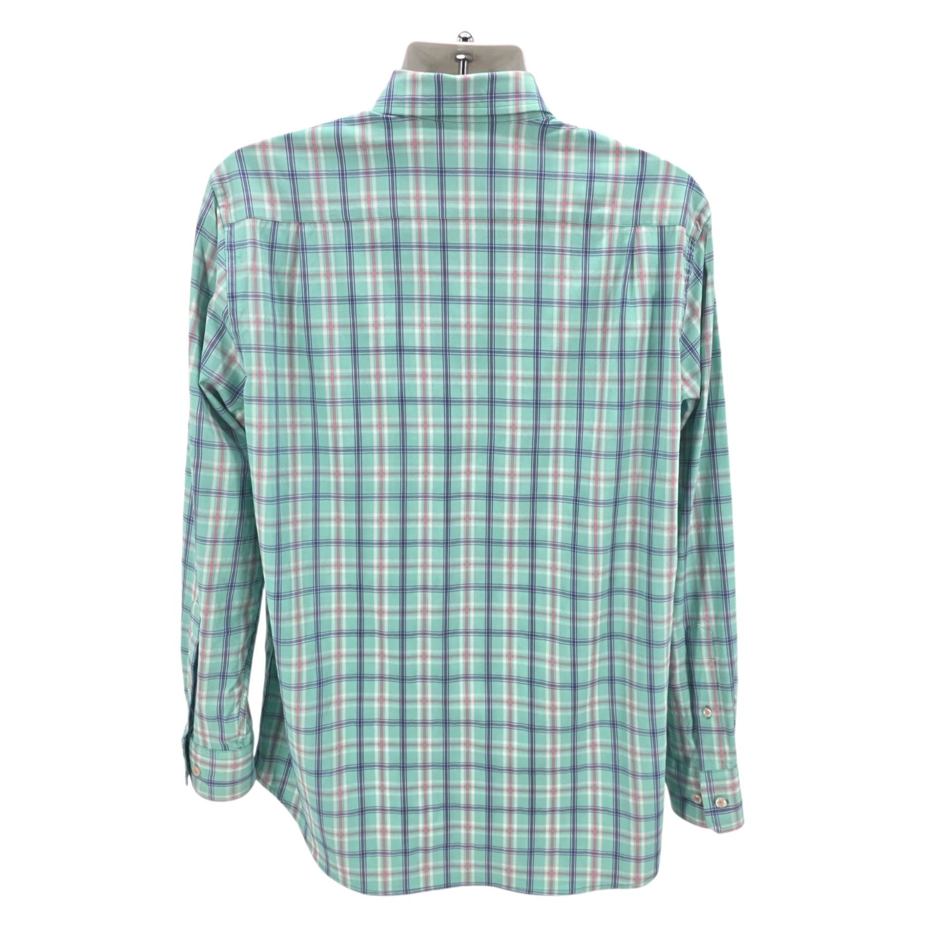 Southern Tide Southern Tide Performance Mens Large Shirt Nylon Plaid Paste Size US L / EU 52-54 / 3 - 4 Thumbnail