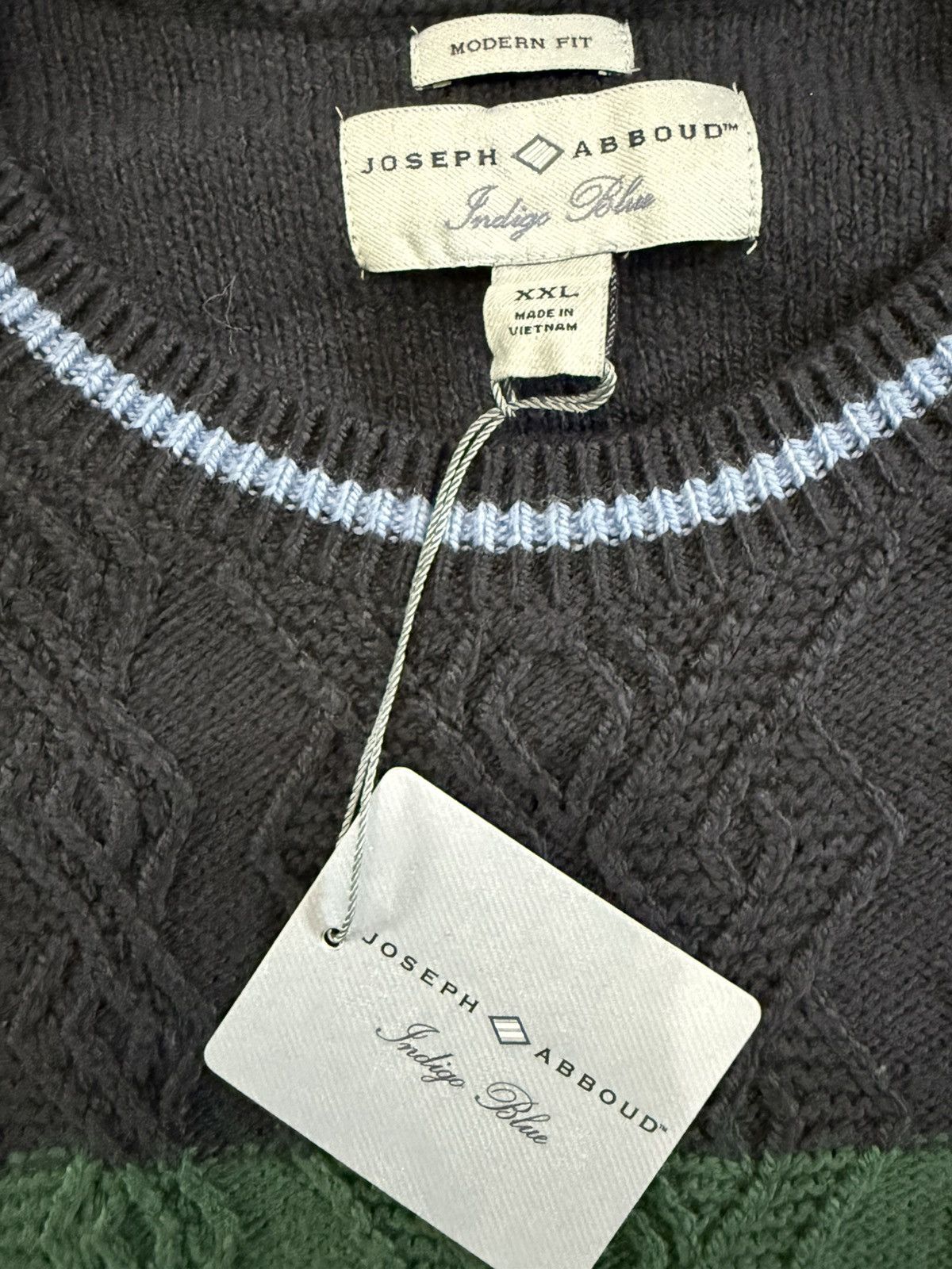 Joseph Abboud Joseph Abboud Indigo Blue Edition Men’s Crew Neck Sweater Size US XXL / EU 58 / 5 - 3 Thumbnail