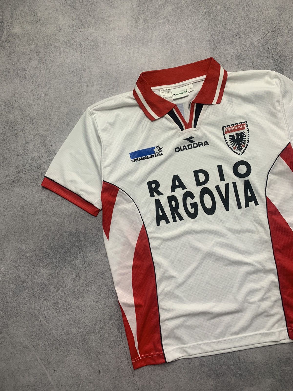 Diadora Vintage Diadora Fc Aarau Switzerland 1998-99 Home Jersey Size US L / EU 52-54 / 3 - 2 Thumbnail